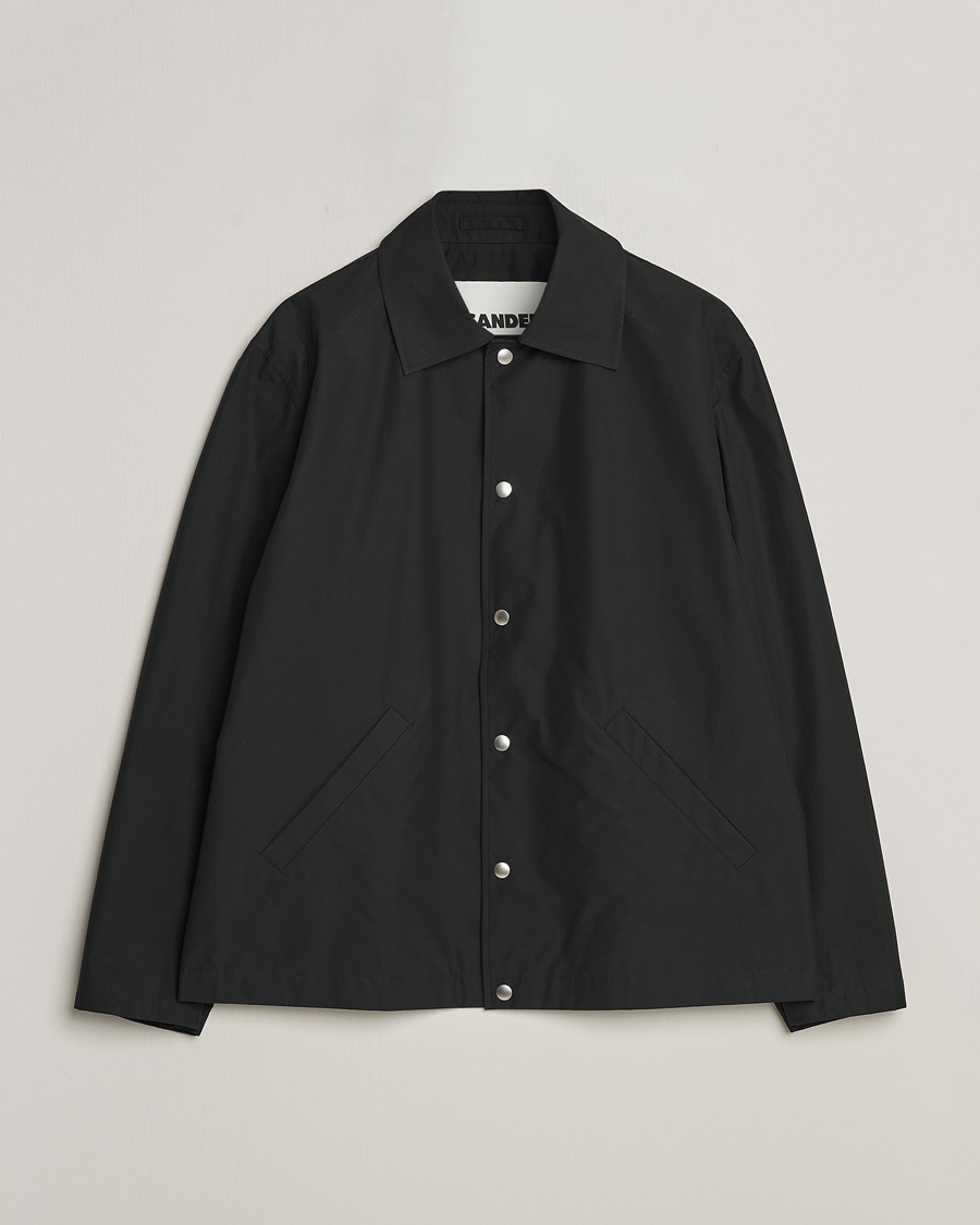 Uomini | Giacche | Jil Sander | Back Printed Coach Jacket Black