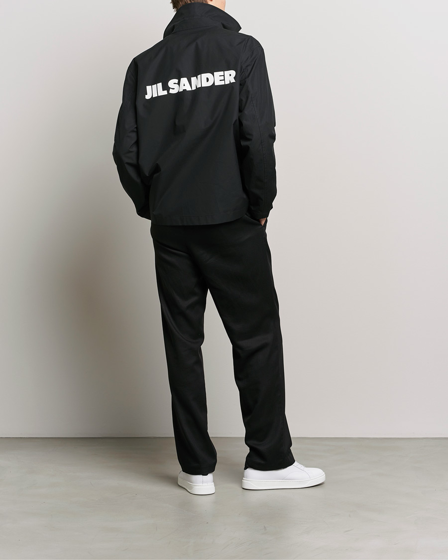 Uomini | Giacche | Jil Sander | Back Printed Coach Jacket Black
