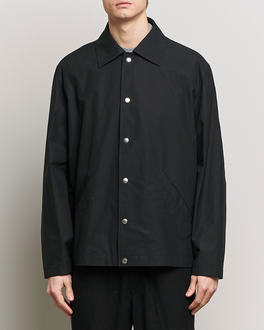 Uomini | Giacche minimaliste | Jil Sander | Back Printed Coach Jacket Black