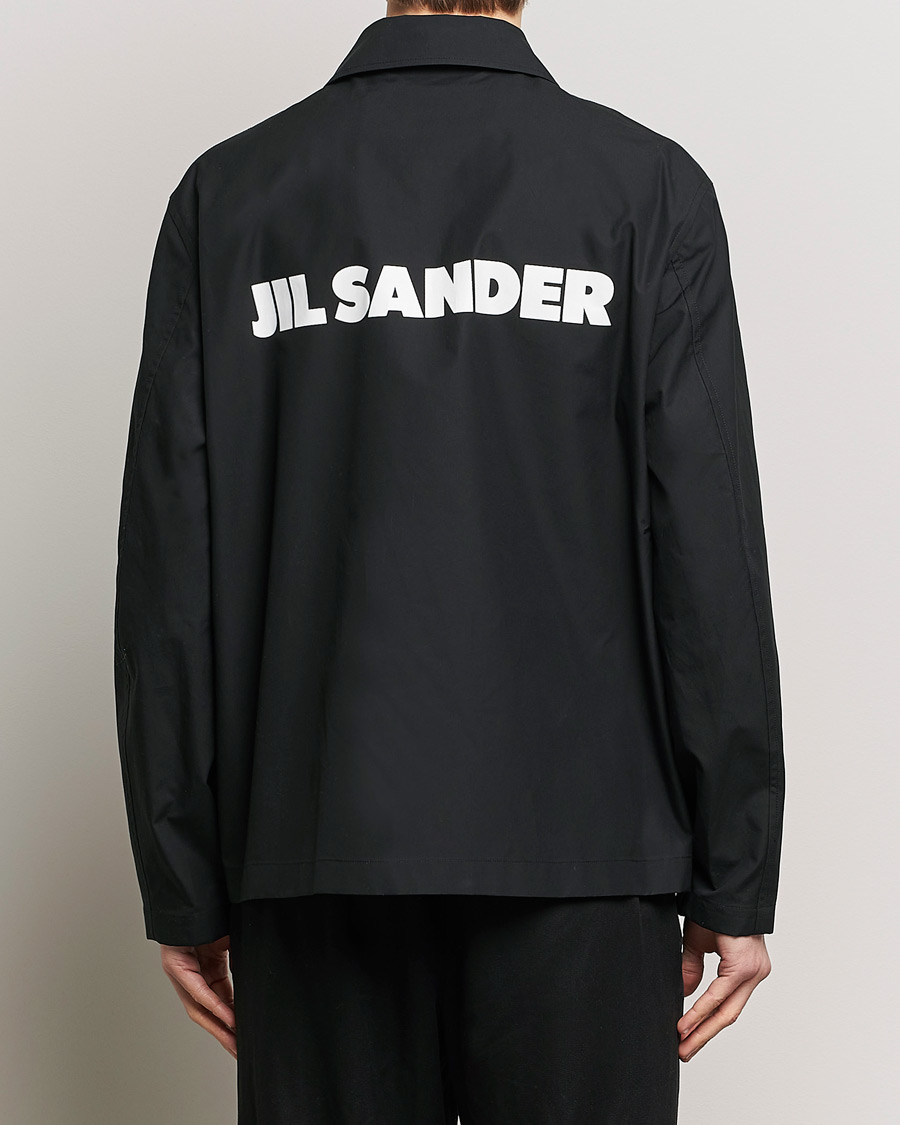 Uomini | Giacche | Jil Sander | Back Printed Coach Jacket Black