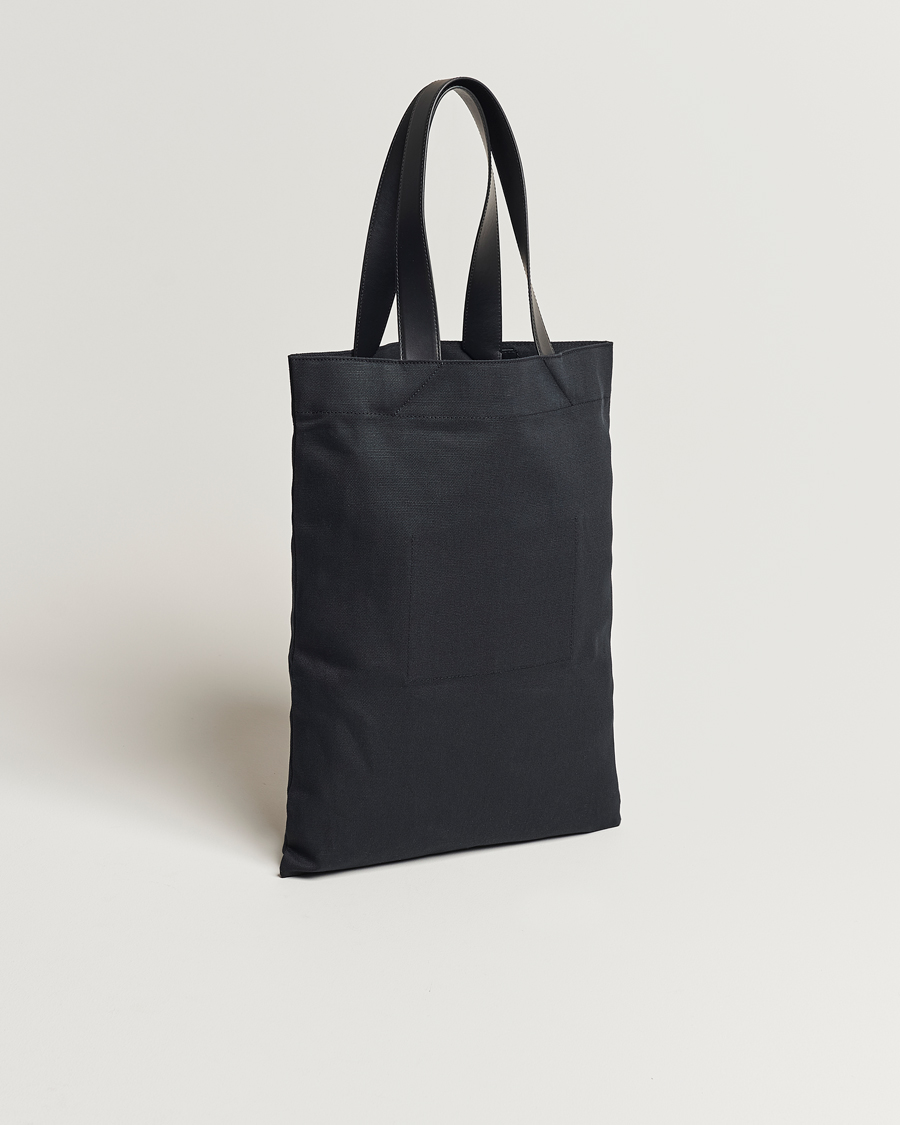 Uomini | Jil Sander Canvas Logo Totebag Black | Jil Sander | Canvas Logo Totebag Black