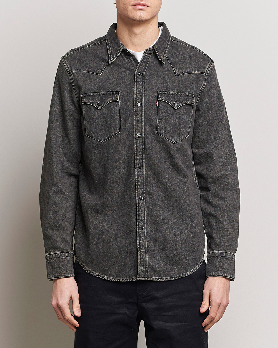 Uomini | American Heritage | Levi\'s | Barstow Western Standard Shirt Washed Black