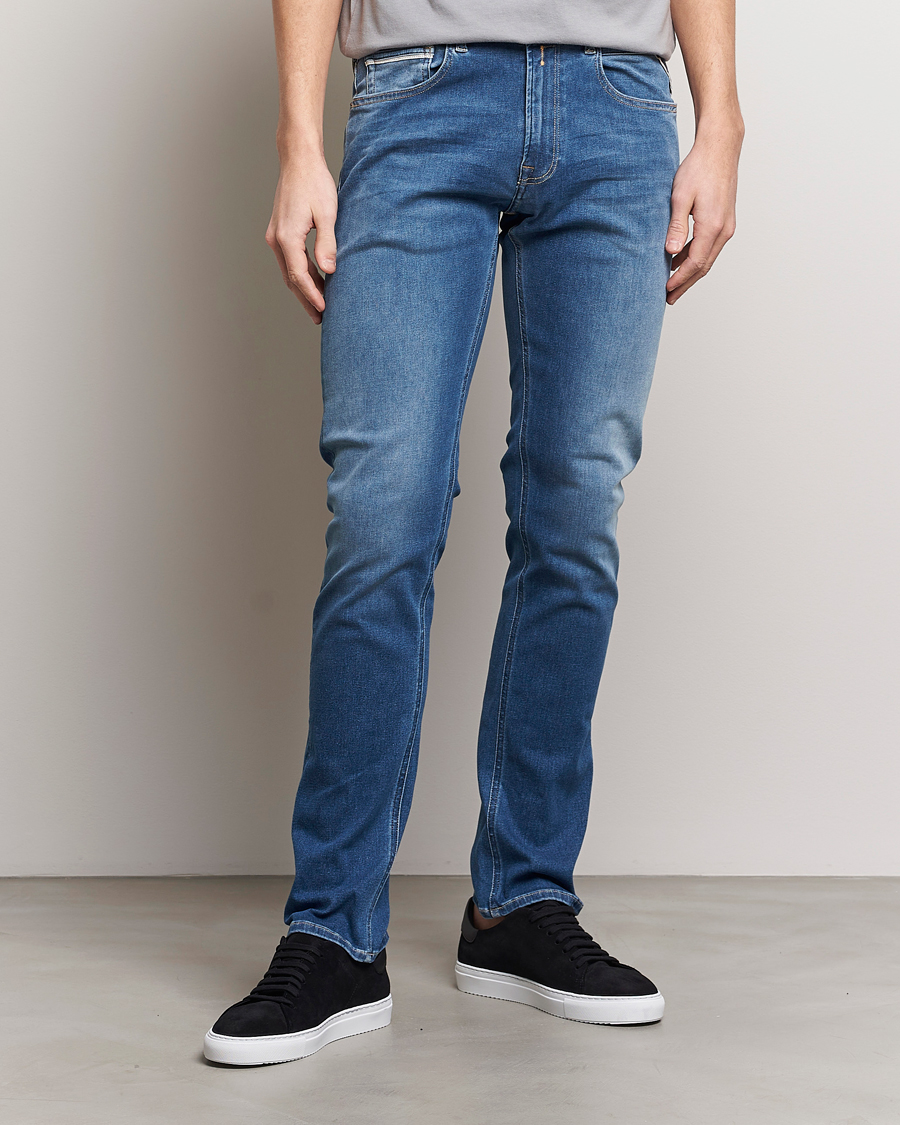 Uomini | Tapered fit | Replay | Grover Straight Fit Hyperflex Jeans Medium Blue