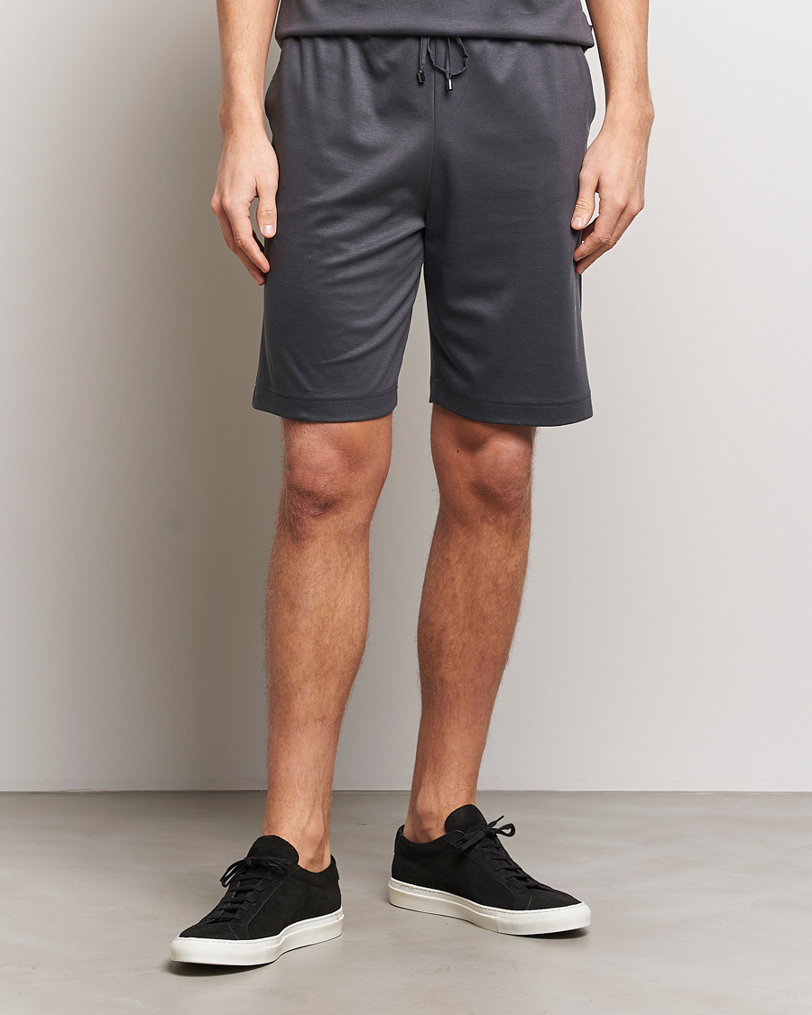 Uomini | Zimmerli of Switzerland | Zimmerli of Switzerland | Cotton/Modal Loungewear Shorts Phantom