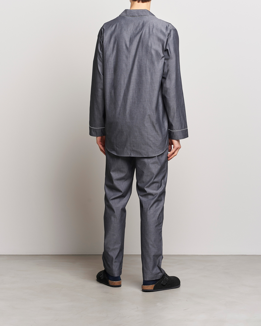 Uomini |  | Zimmerli of Switzerland | Mercerised Cotton Pyjamas Dark Grey