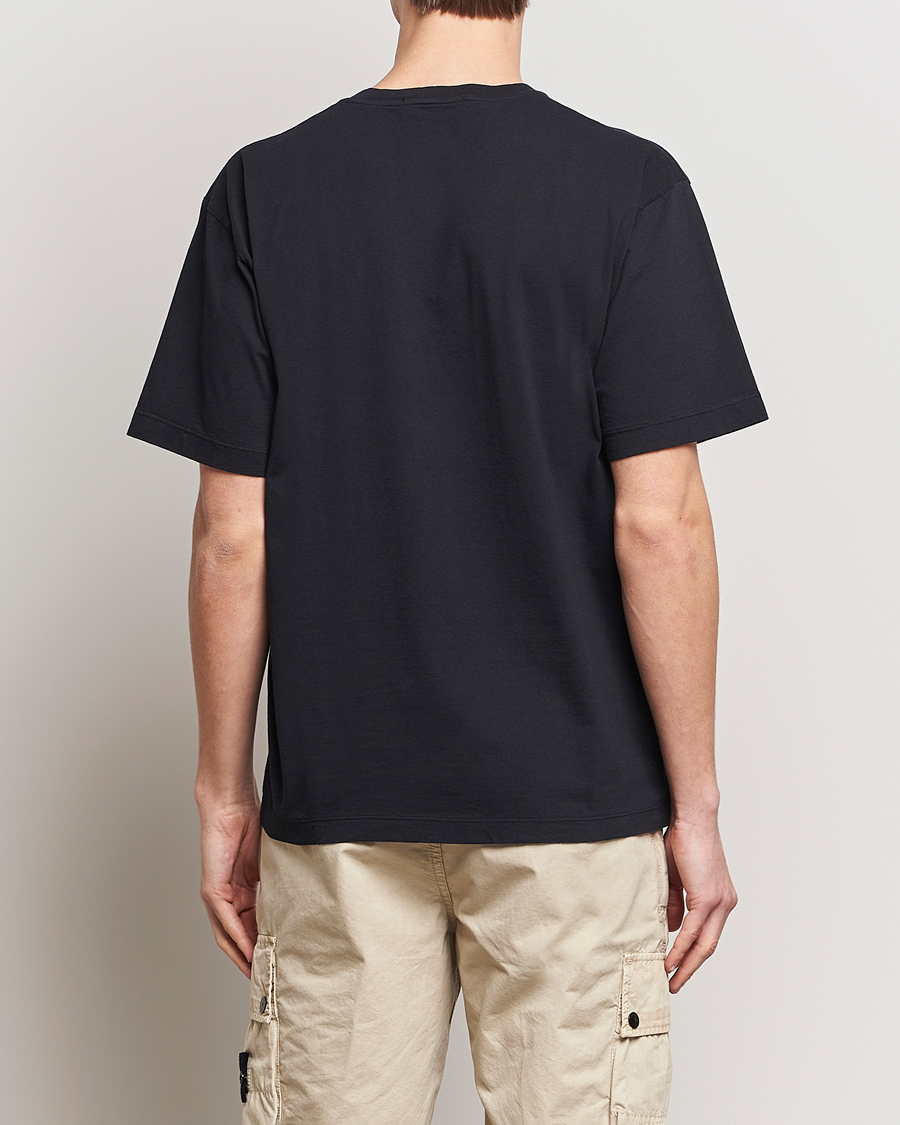 Uomini | T-shirt | Stone Island | Reflective Two Print Cotton T-Shirt Black