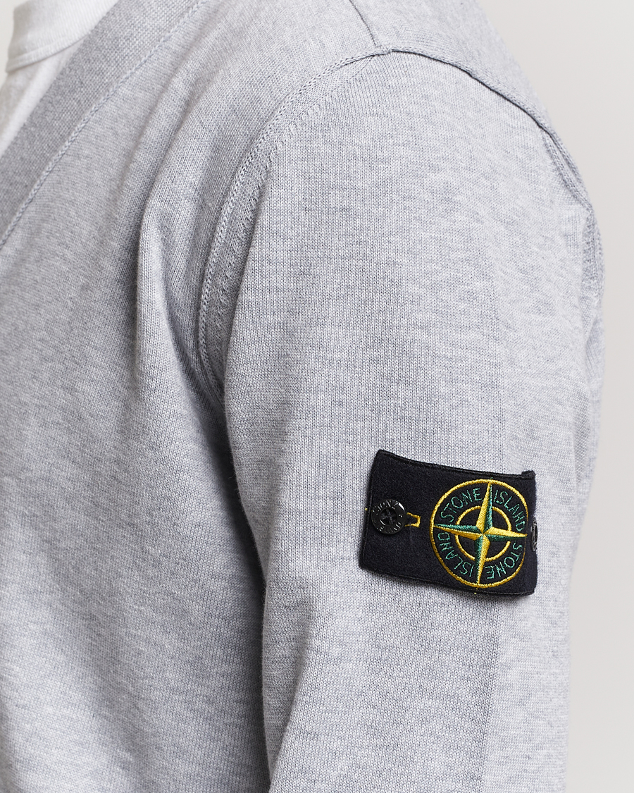 Uomini | Maglieria | Stone Island | Soft Organic Cotton Cardigan Dark Grey Melange