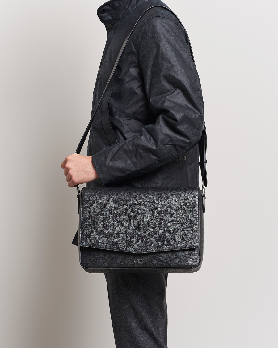 Uomini | Smythson | Smythson | Ludlow Messenger Bag Black