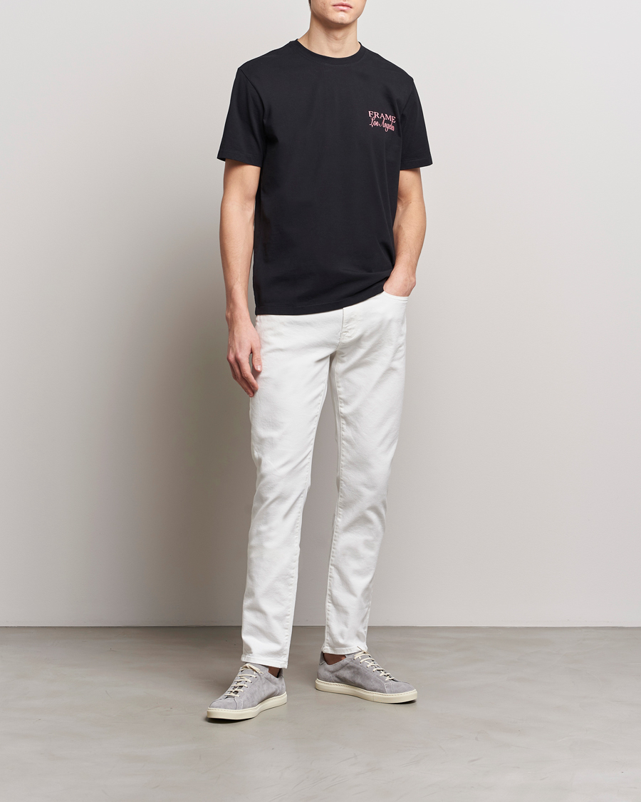 Uomini | T-shirt | FRAME | LA Logo T-Shirt Black