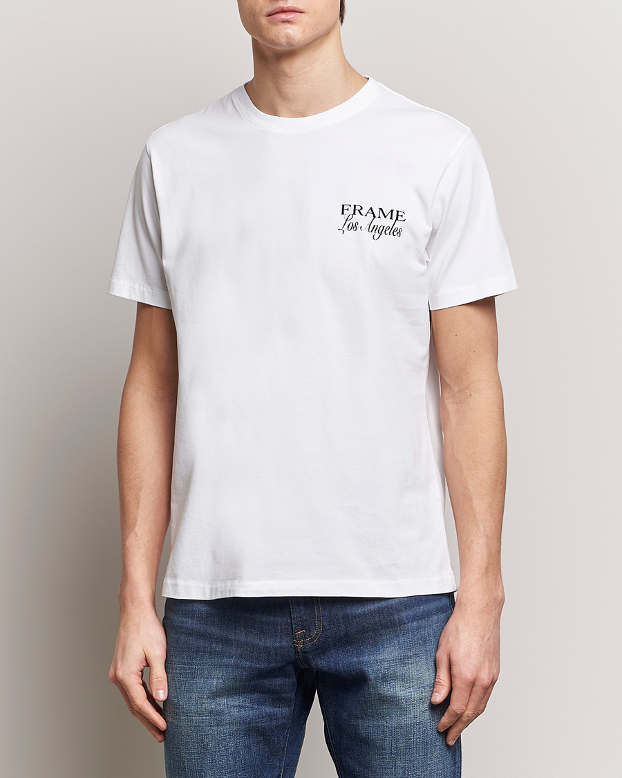 Uomini | T-shirt | FRAME | LA Logo T-Shirt White