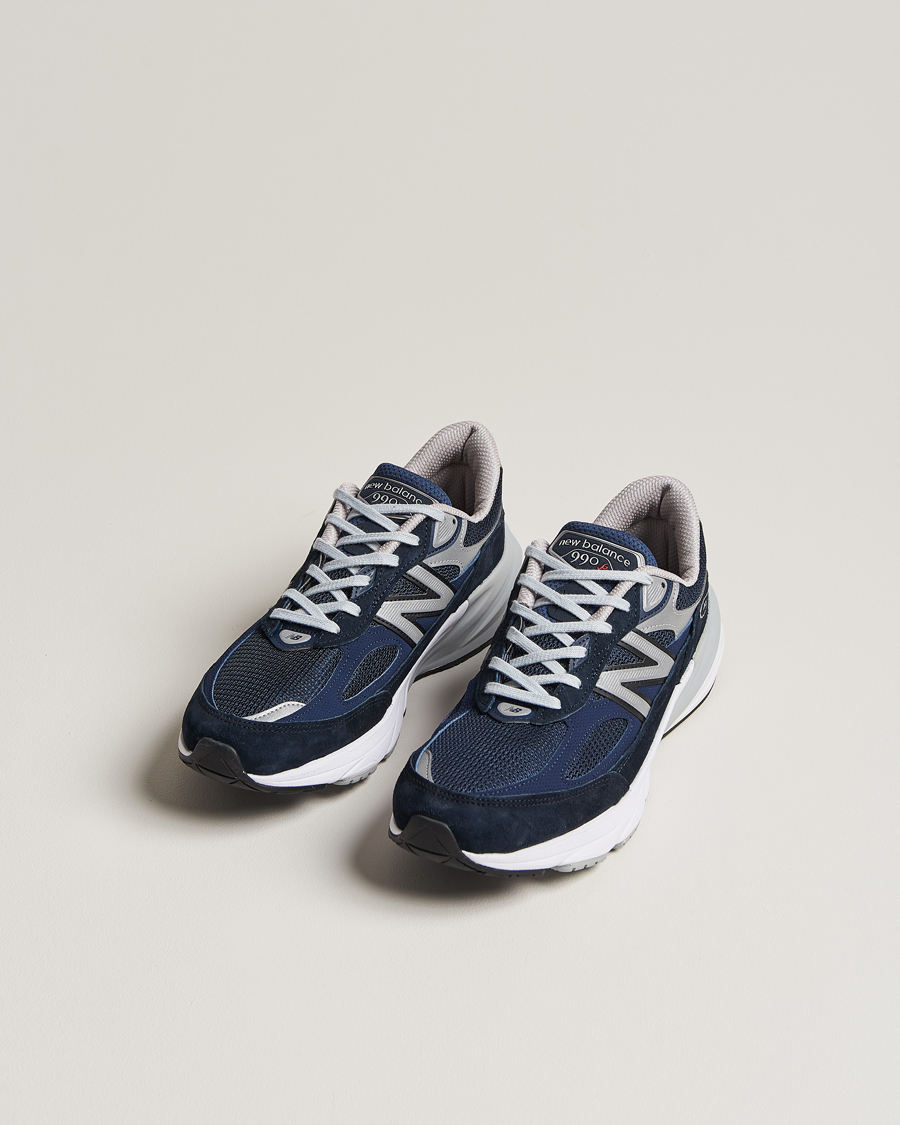 Uomini | Scarpe | New Balance Made In US & UK | New Balance Made in USA 990v6 Sneakers Navy/White