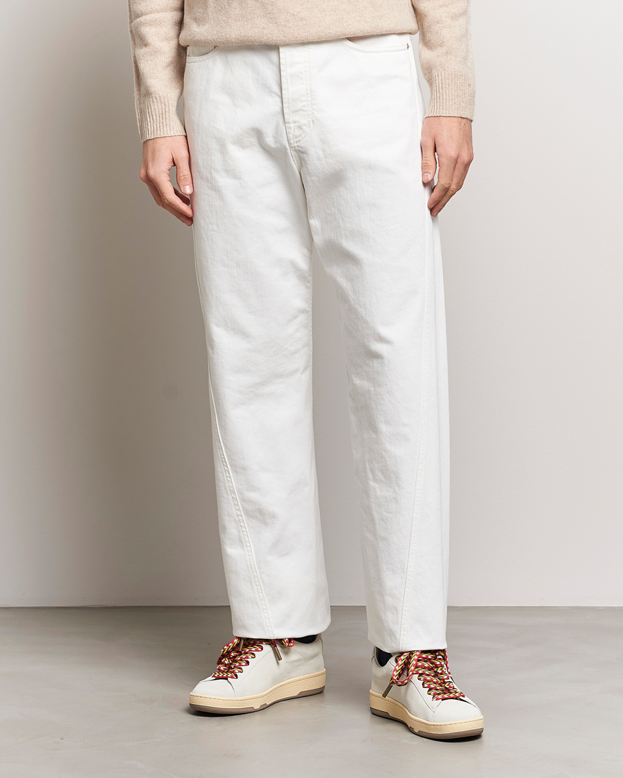 Uomini | 70% di sconto | Lanvin | Regular Fit 5-Pocket Pants Optic White