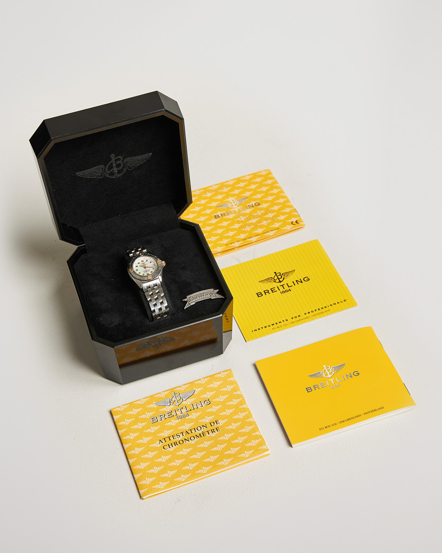 Uomini | Breitling Pre-Owned Callistino B72345 Mother of Pearl Silver | Breitling Pre-Owned | Callistino B72345 Mother of Pearl Silver
