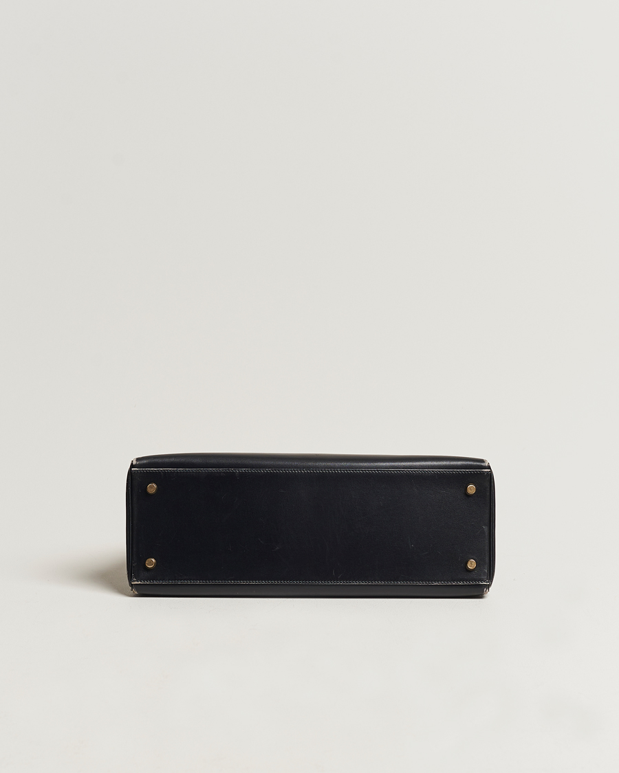 Uomini | Hermès Pre-Owned Kelly 35 Handbag Black | Hermès Pre-Owned | Kelly 35 Handbag Black
