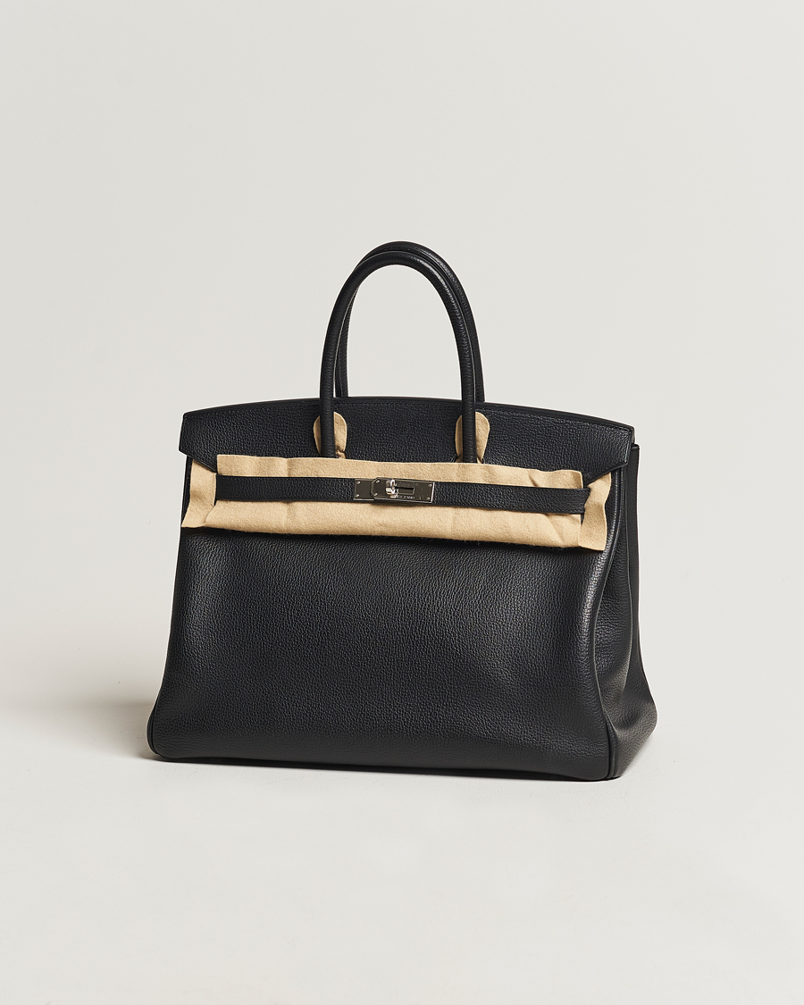 Uomini | Hermès Pre-Owned Birkin Bag 35 Togo Black | Hermès Pre-Owned | Birkin Bag 35 Togo Black