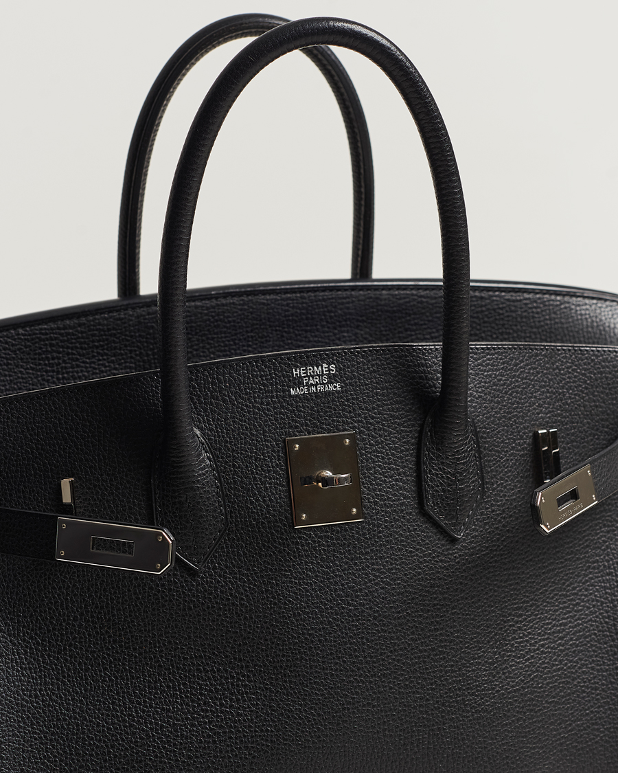 Uomini | Hermès Pre-Owned Birkin Bag 35 Togo Black | Hermès Pre-Owned | Birkin Bag 35 Togo Black