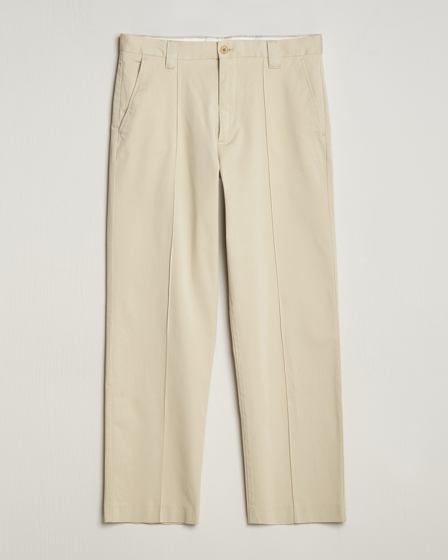 Uomini | Pantaloni | NN07 | Tauber Pleated Trousers Ecru