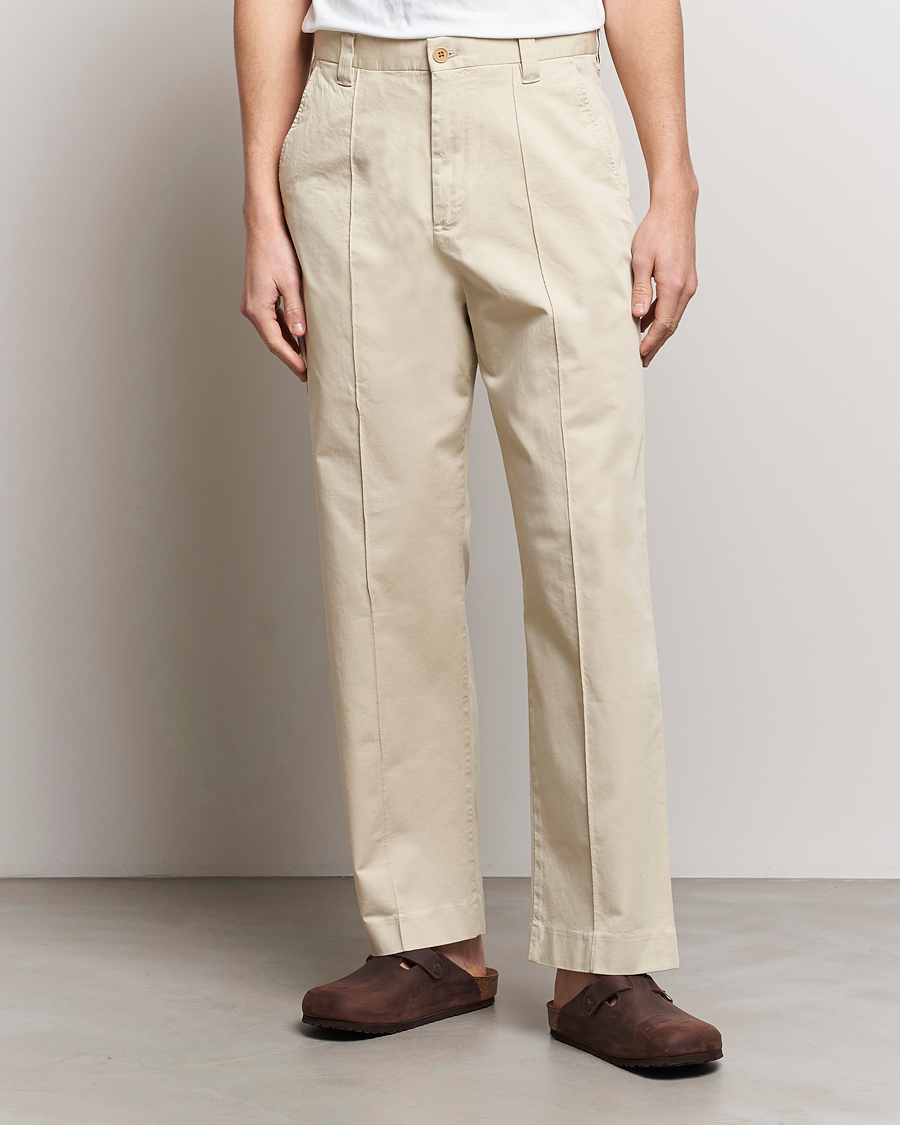 Uomini |  | NN07 | Tauber Pleated Trousers Ecru