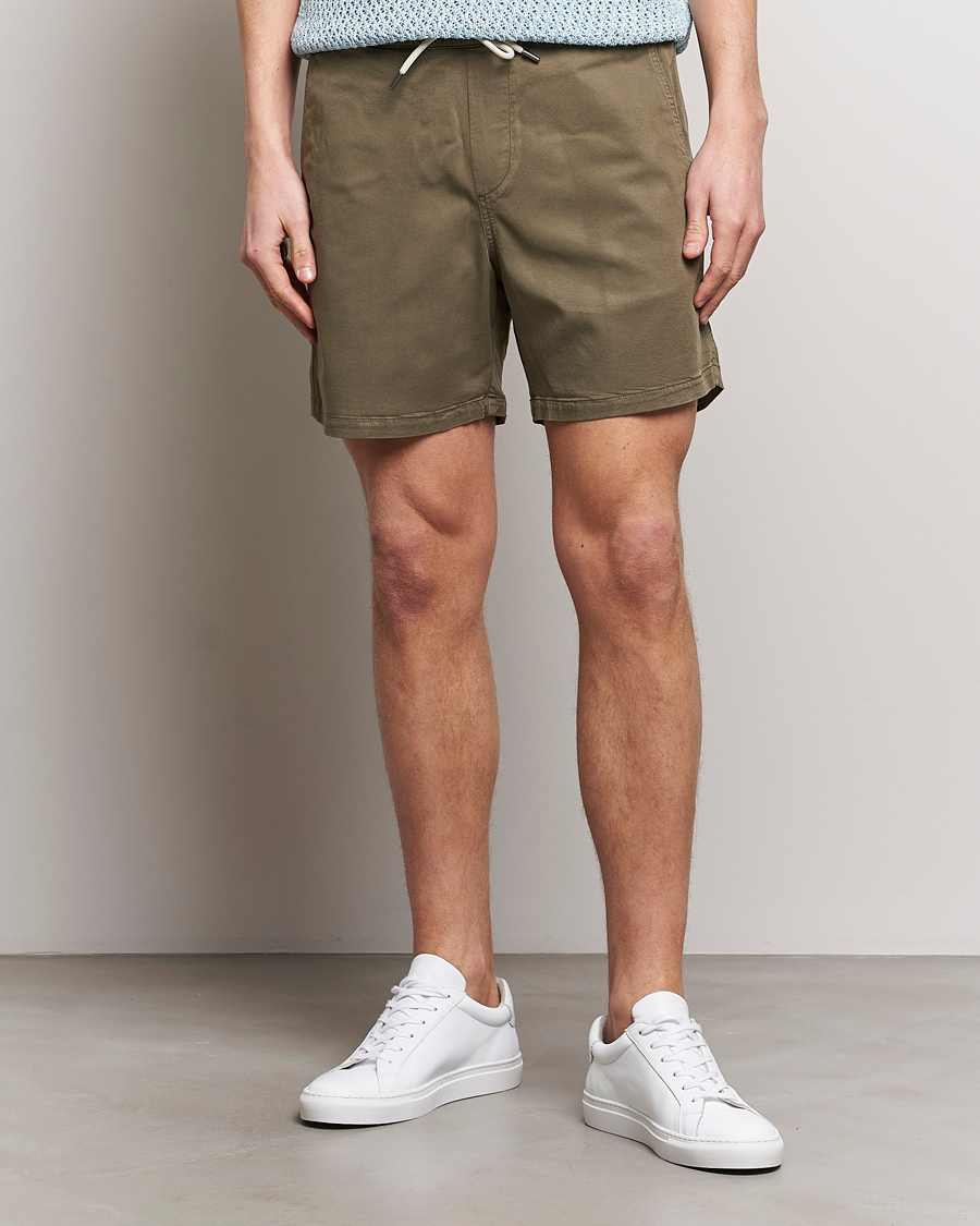 Uomini |  | NN07 | Gregor Tencel Drawstring Shorts Clay