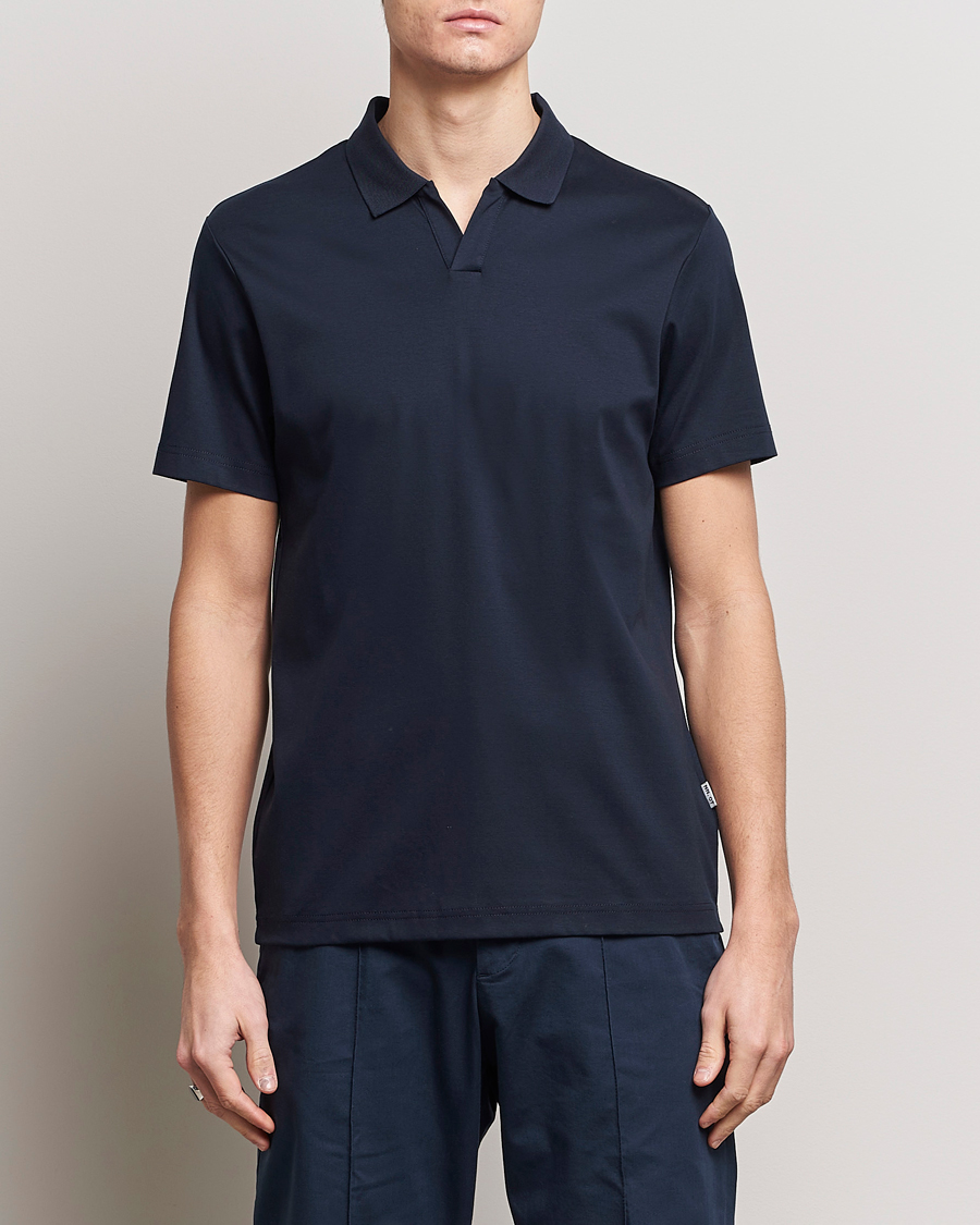 Uomini |  | NN07 | Paul Mercerized Polo Navy Blue