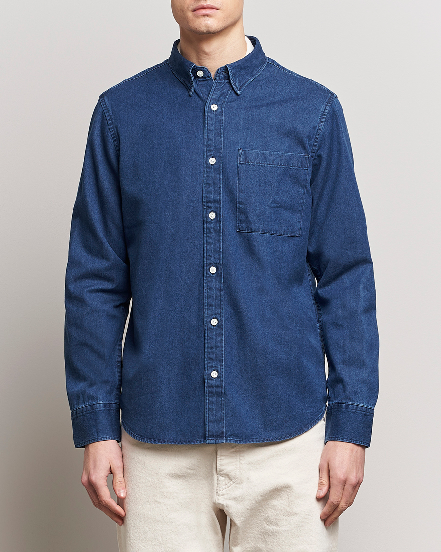 Uomini | Casual | NN07 | Cohen Denim Shirt Blue