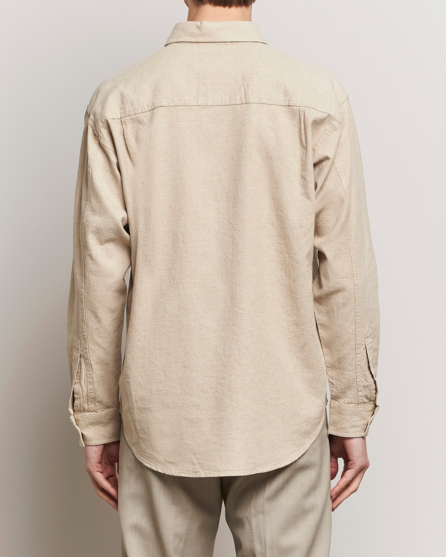 Uomini | Camicie | NN07 | Adwin Linen Overshirt Oatmeal