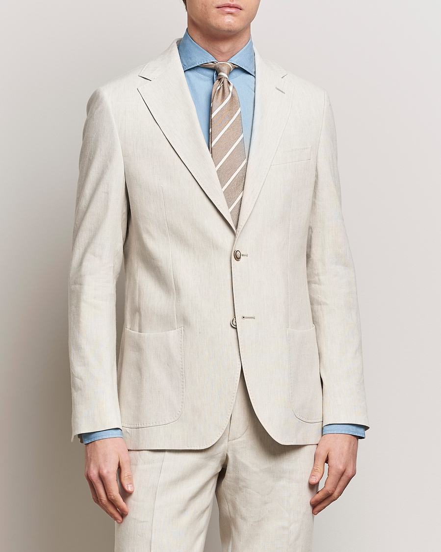 Uomini | Morris | Morris Heritage | Summer Linen Blazer Beige