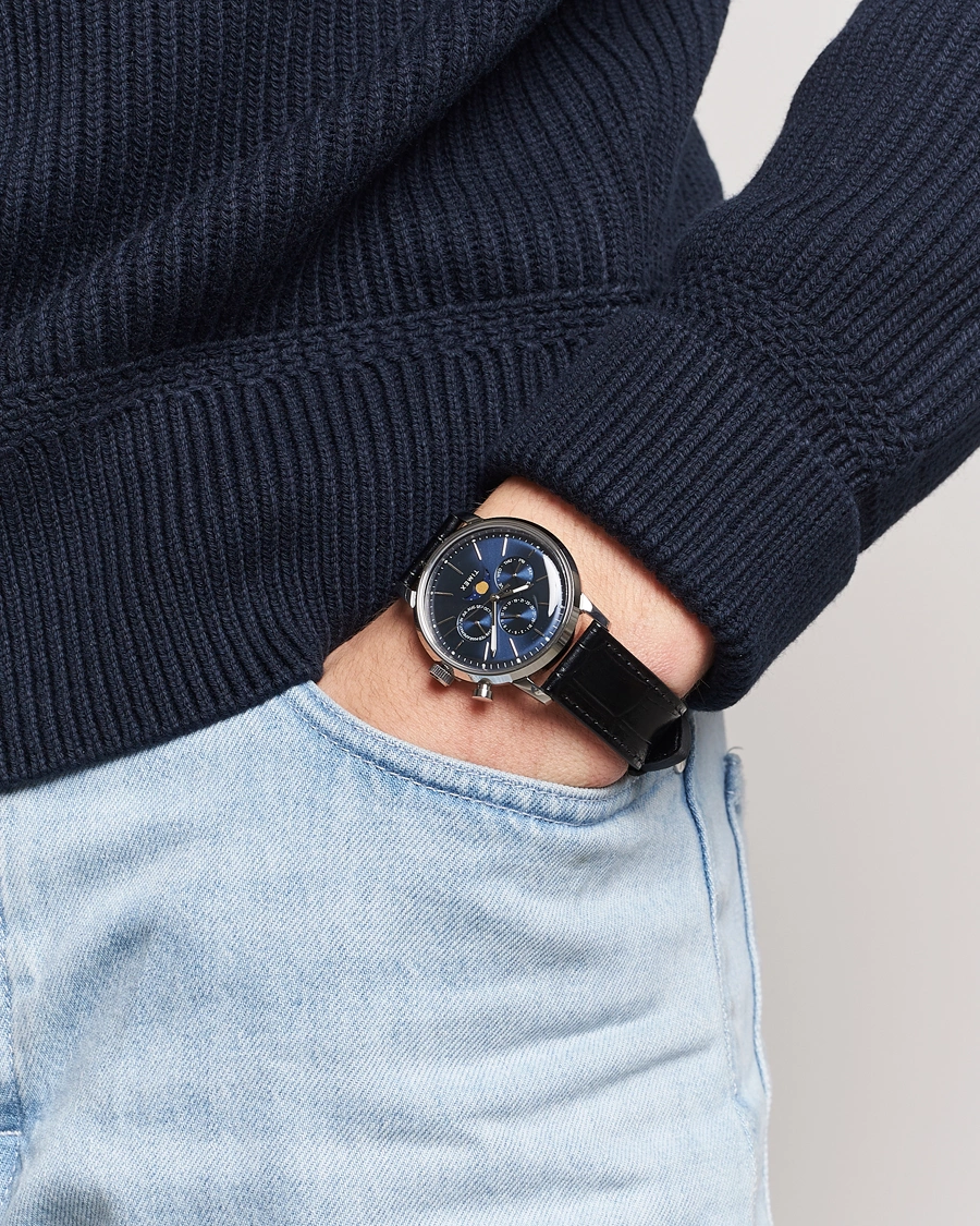 Uomini | Orologi | Timex | Marlin Moon Phase Quartz 40mm Blue Dial