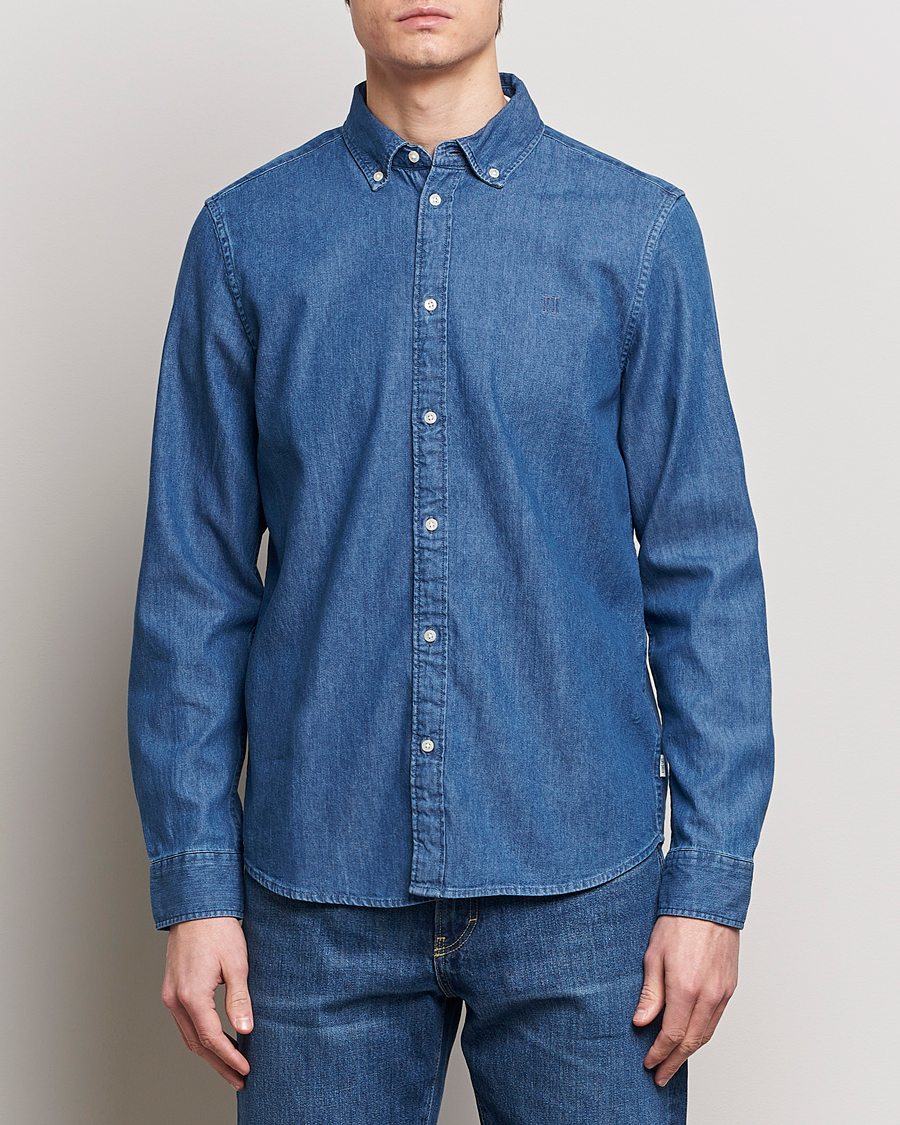 Uomini | Camicie in denim | LES DEUX | Kristian Denim Shirt Medium Blue