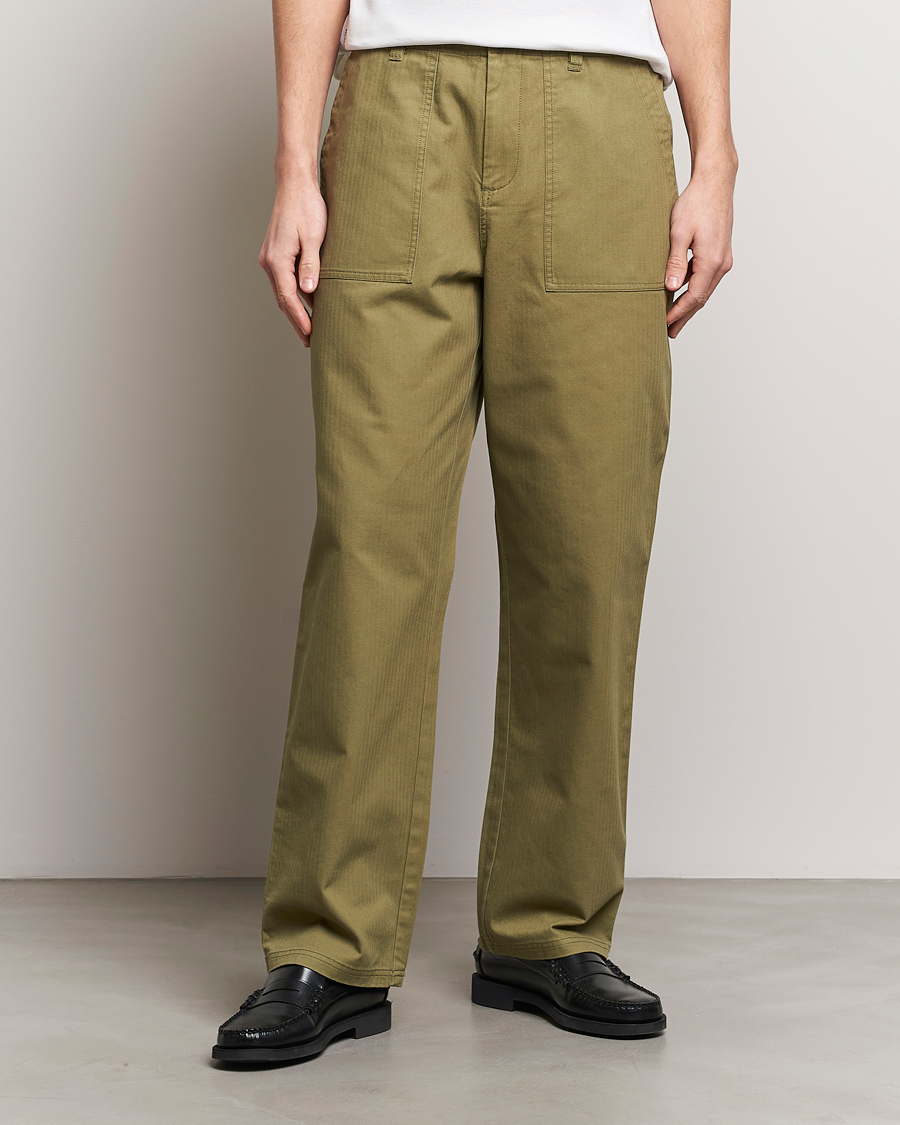 Uomini | Pantaloni da cerimonia | LES DEUX | Lester Fatigue Pants Surplus Green