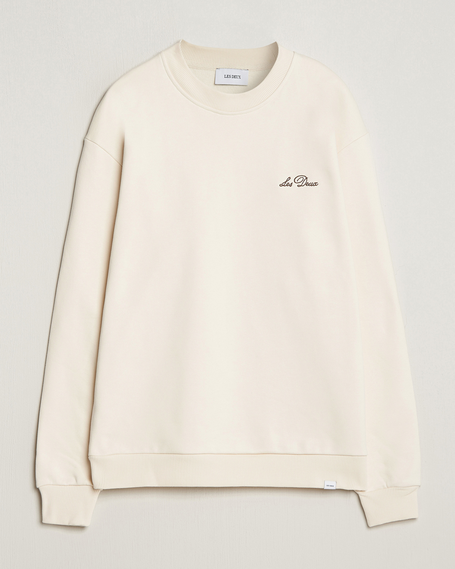 Uomini | Maglieria | LES DEUX | Crew Sweatshirt Light Ivory
