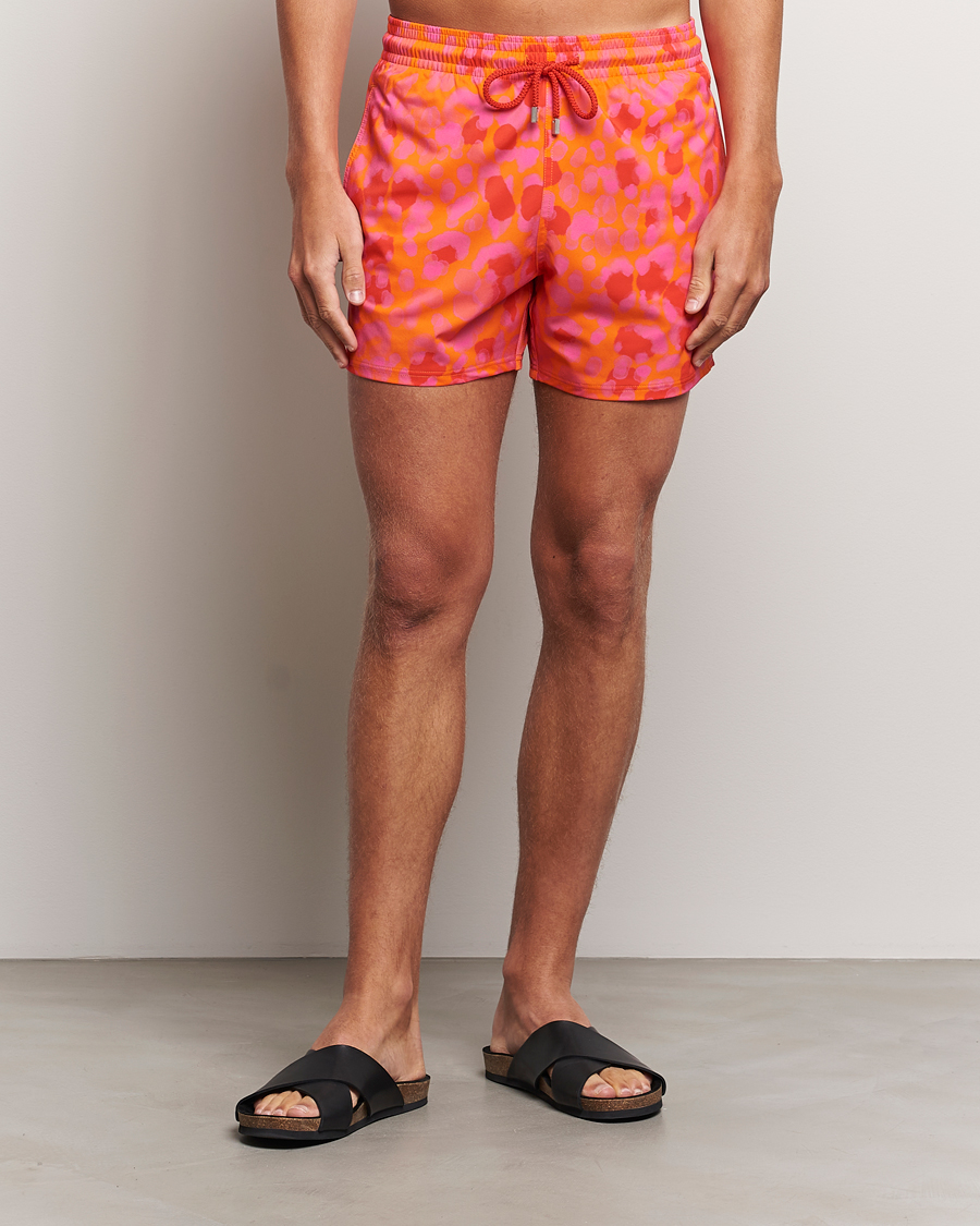 Uomini | Vilebrequin | Vilebrequin | Moorise Printed Swimshorts Abricot