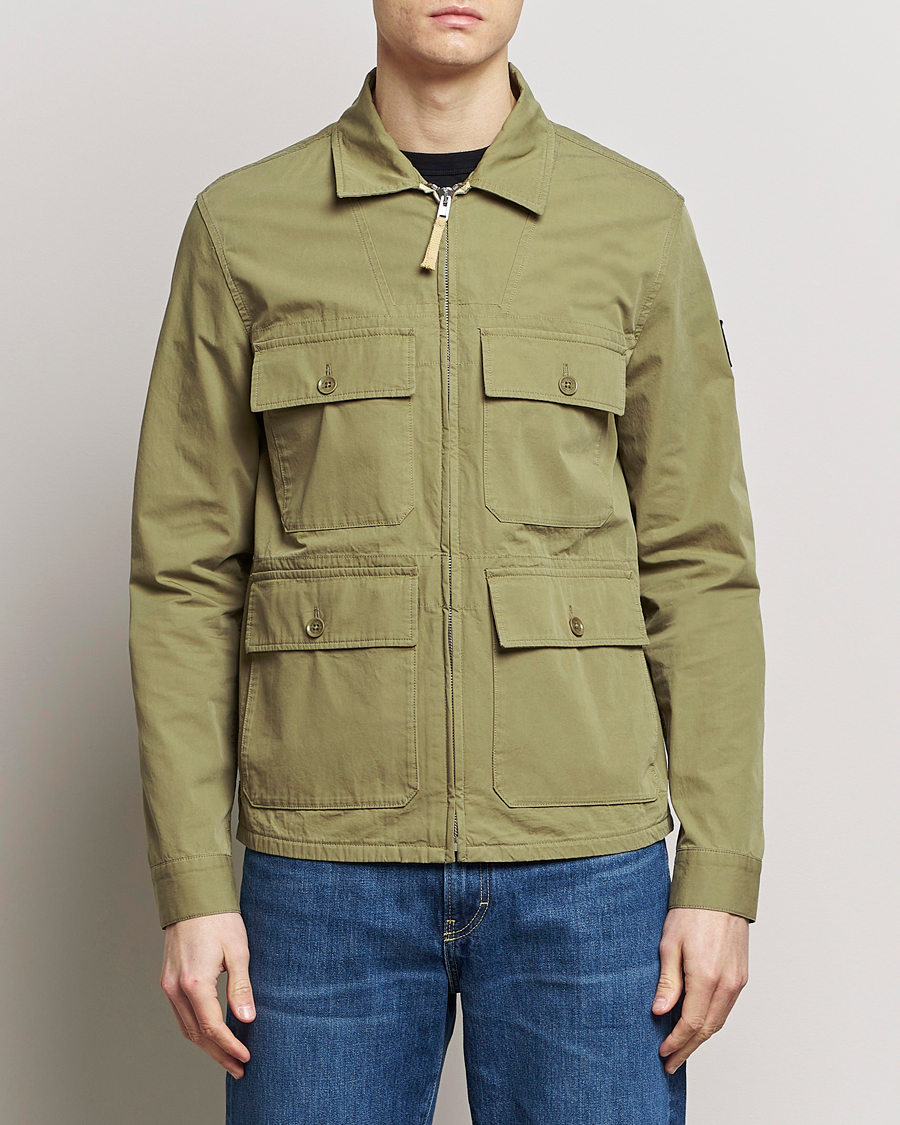 Uomini |  | Belstaff | Dalesman Cotton Field Jacket Aloe