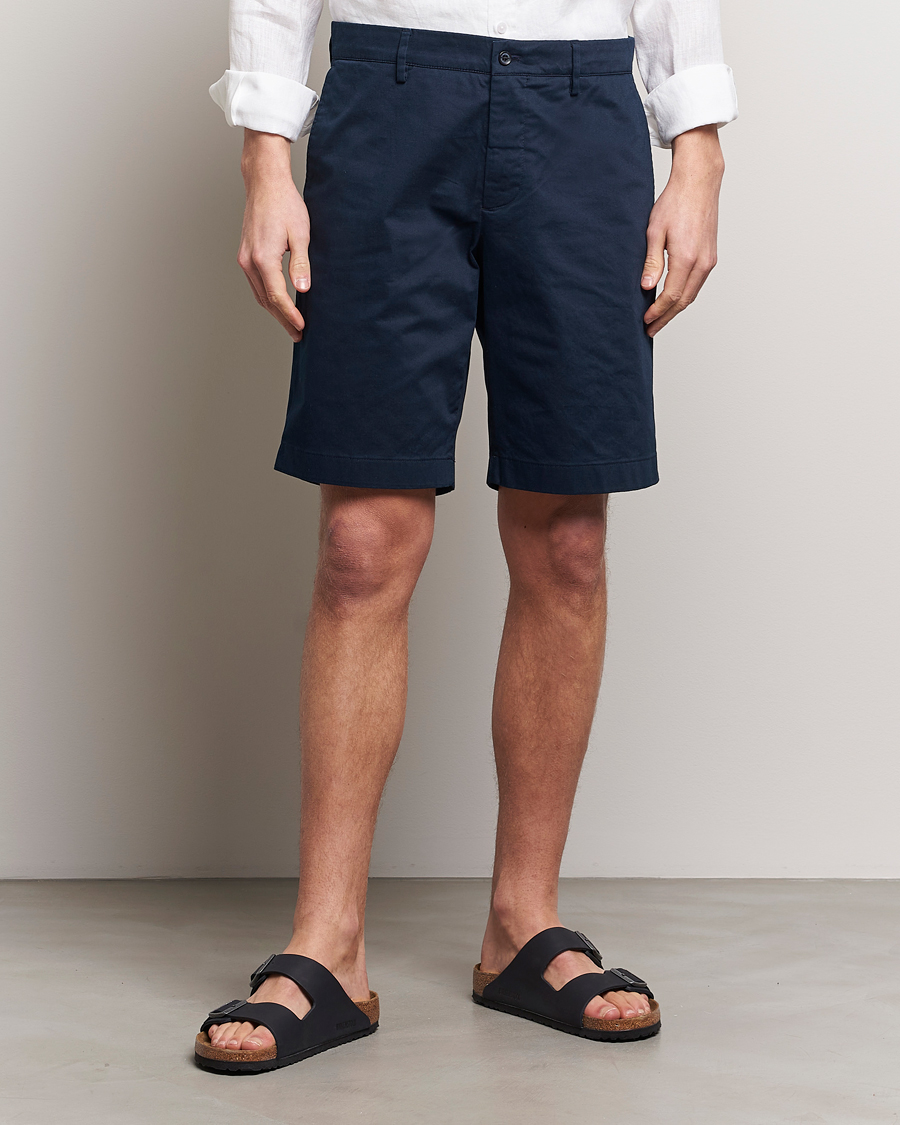 Uomini |  | J.Lindeberg | Nathan Cloud Satin Shorts Navy