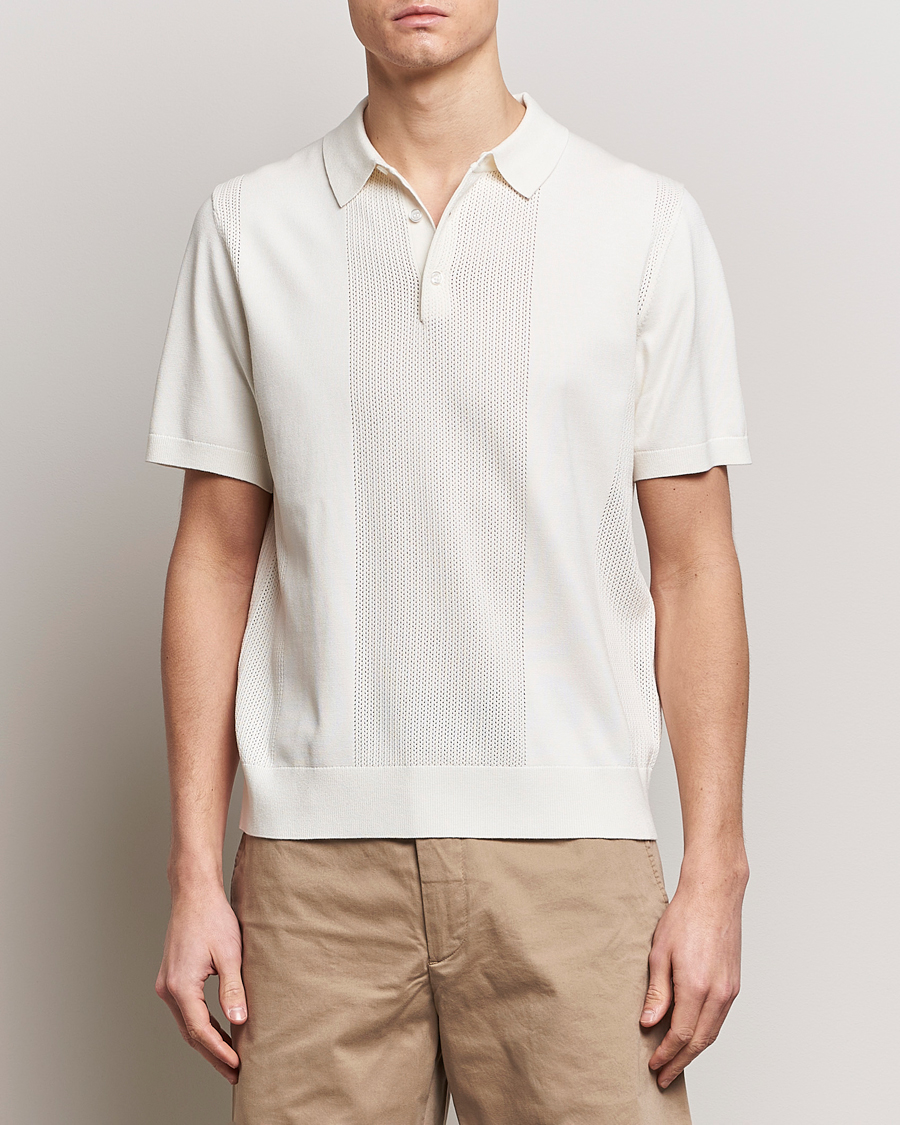 Uomini | Abbigliamento in saldo | J.Lindeberg | Reymond Solid Knitted Polo Cloud White