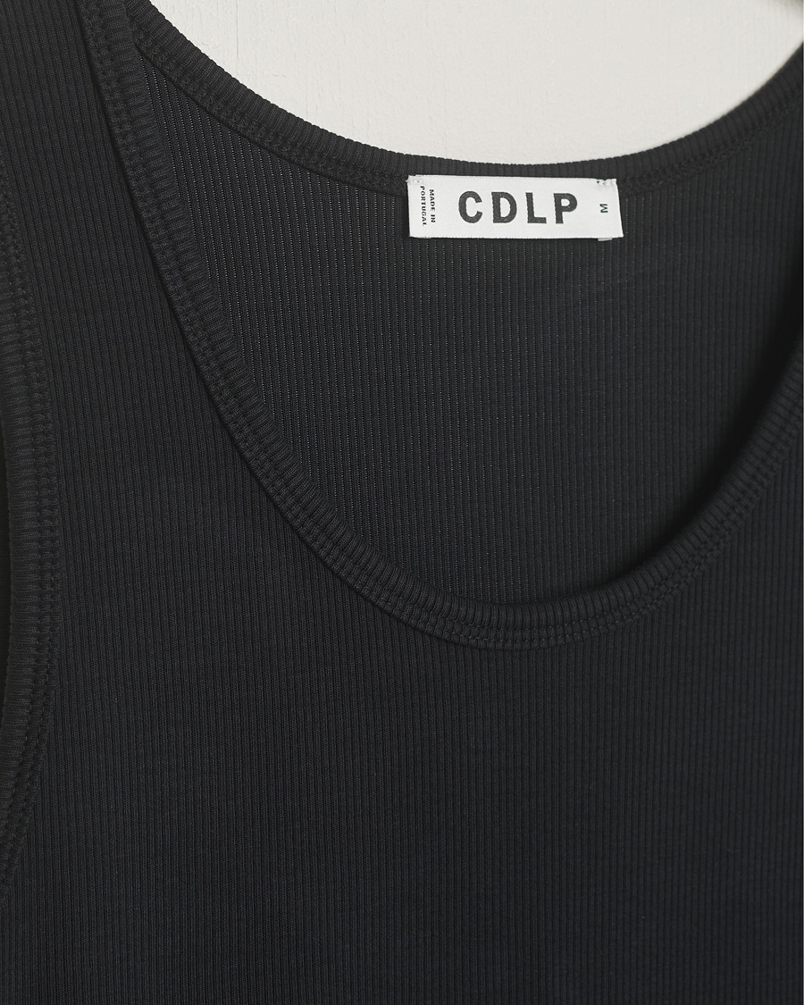 Uomini | Camicie di lino | CDLP | Rib Tank Top Off Black