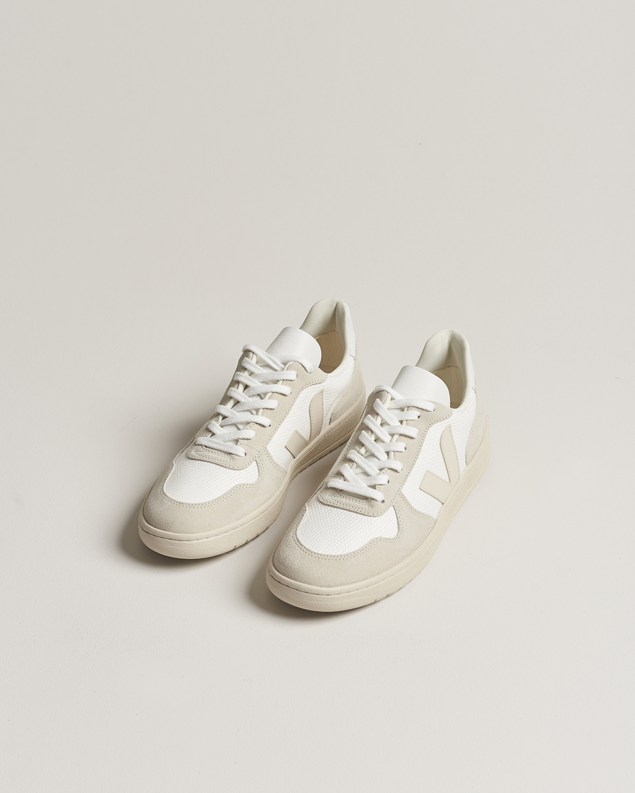 Uomini | Sneakers basse | Veja | V-10 Mesh Sneaker White/Natural Pierre