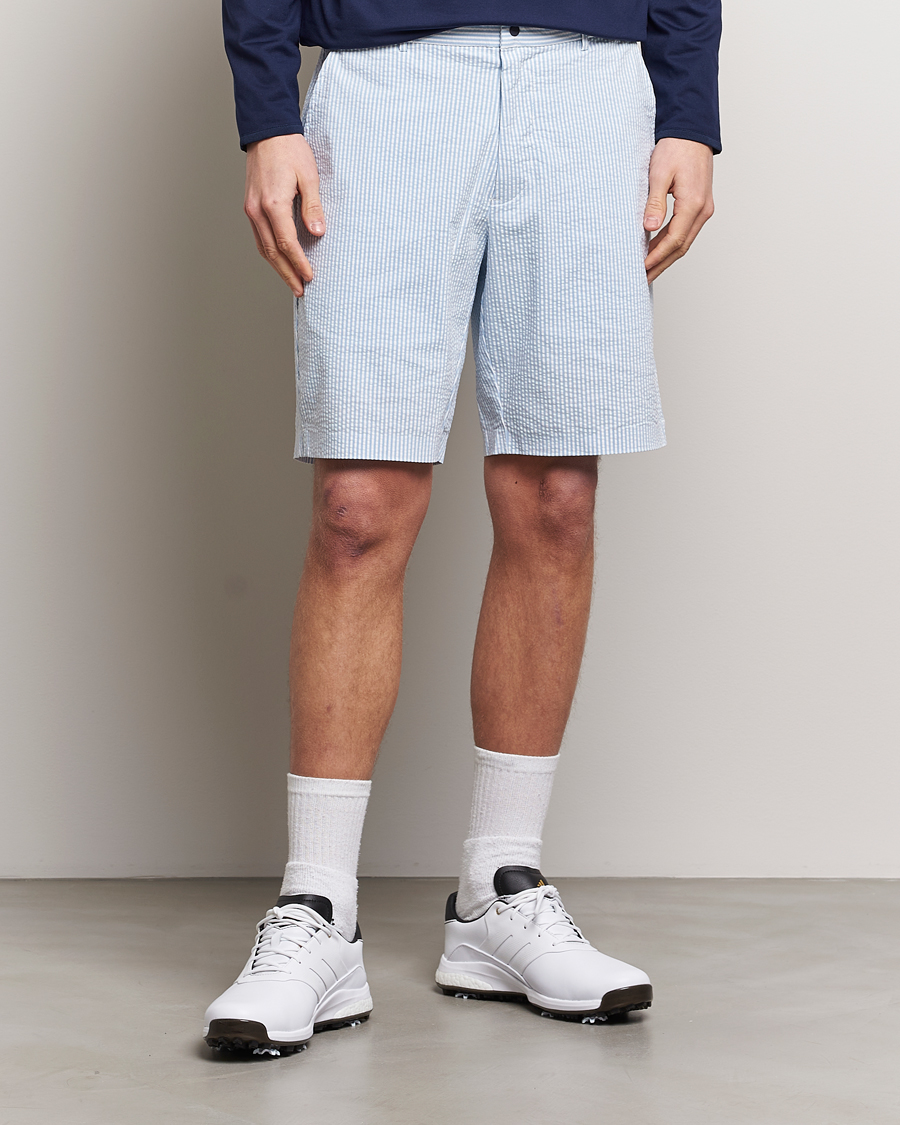 Uomini | Pantaloncini | RLX Ralph Lauren | Seersucker Golf Shorts Blue/White