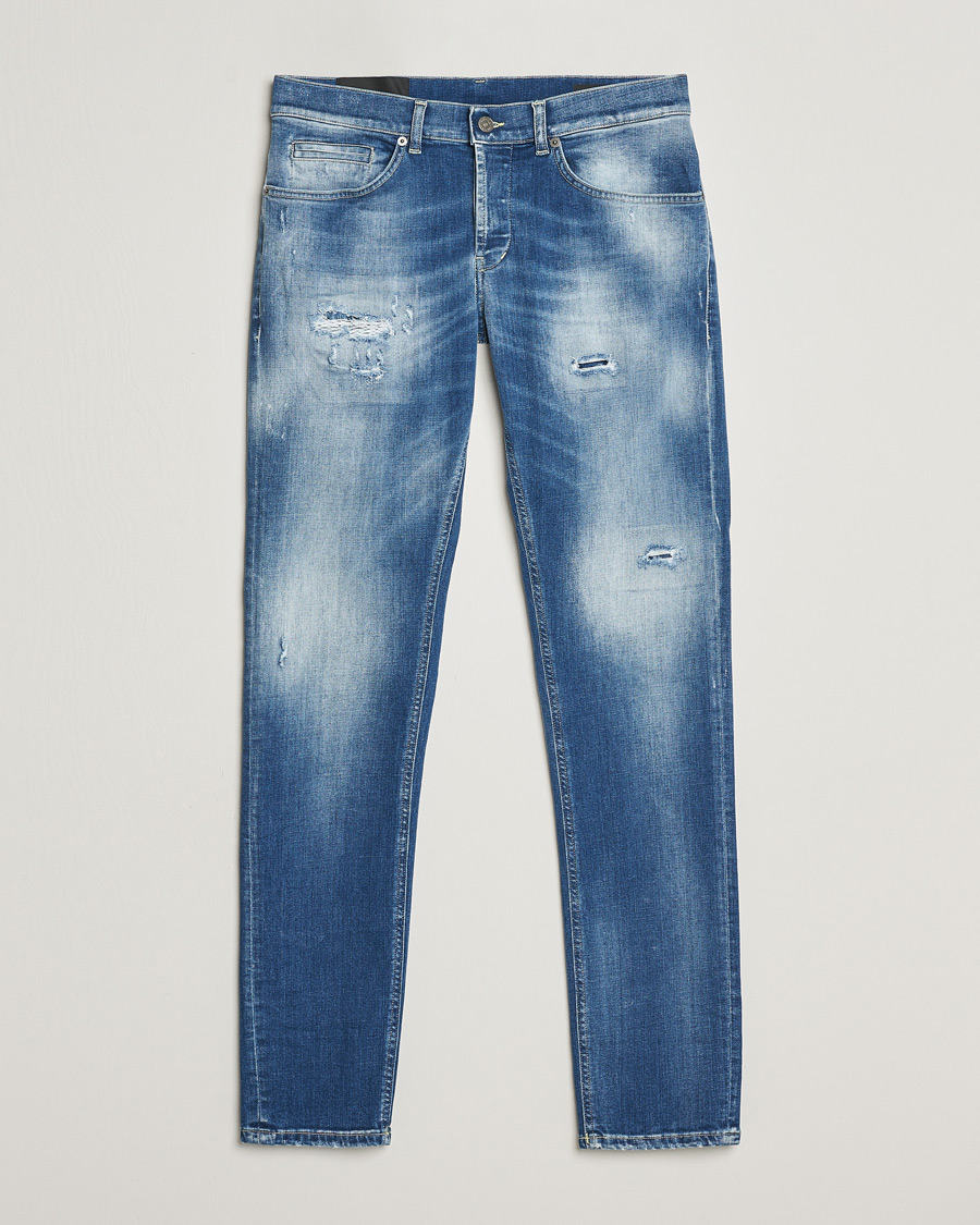 Uomini | Jeans | Dondup | George Distressed Jeans Medium Blue