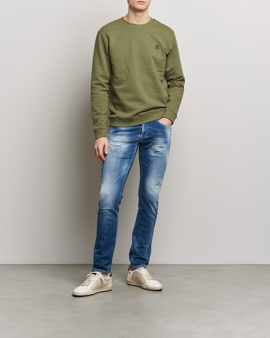 Uomini | Jeans | Dondup | George Distressed Jeans Medium Blue