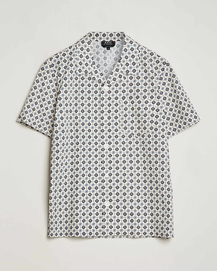 Uomini | Camicie | A.P.C. | Lloyd Printed Resort Shirt Off White