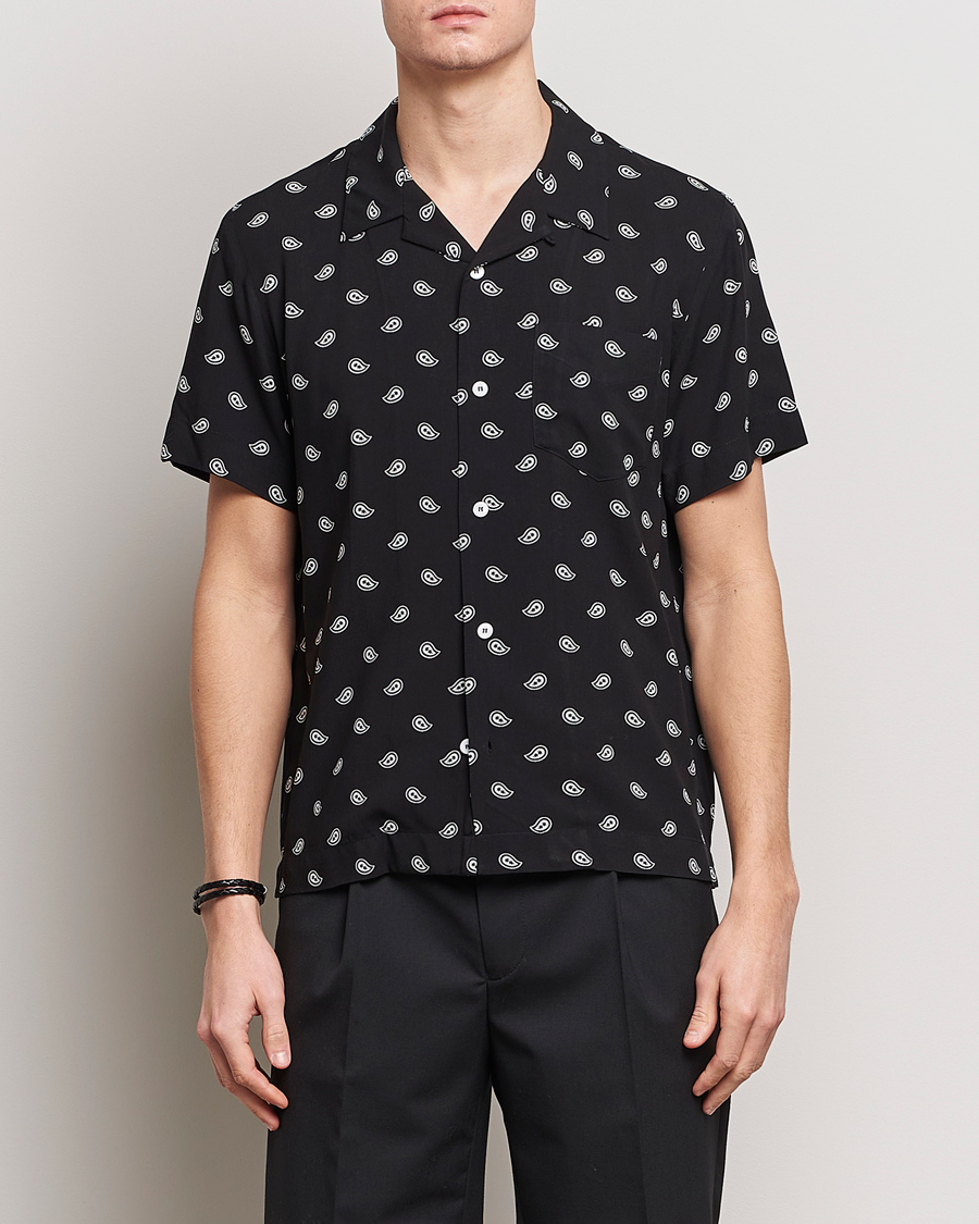 Uomini | Contemporary Creators | A.P.C. | Lloyd Printed Paisley Resort Shirt Black