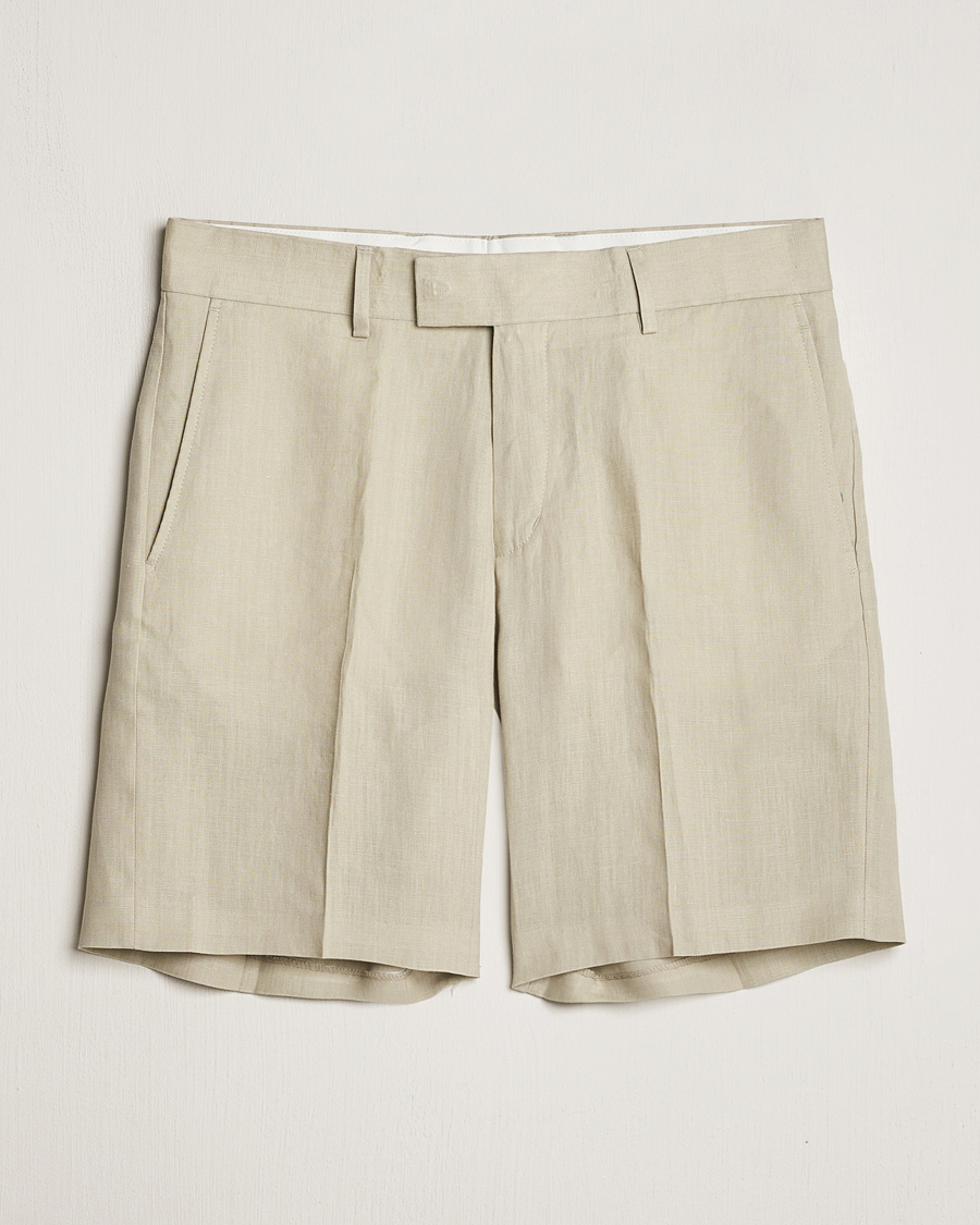 Uomini | Pantaloncini | Tiger of Sweden | Thiago Linen Shorts Dawn Misty