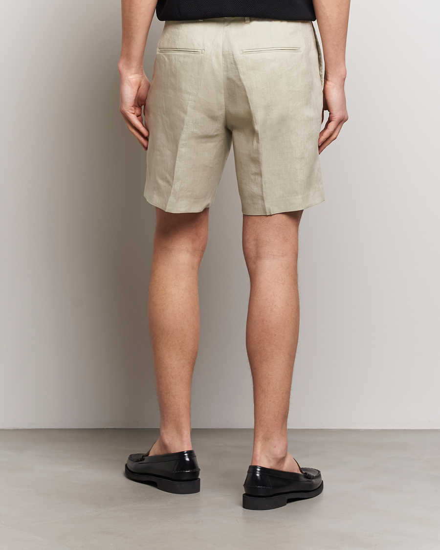 Uomini | Pantaloncini | Tiger of Sweden | Thiago Linen Shorts Dawn Misty