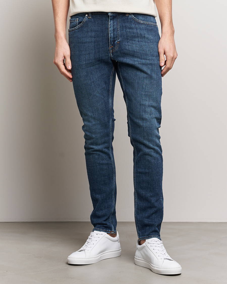 Uomini | Slim fit | Tiger of Sweden | Evolve Jeans Medium Blue