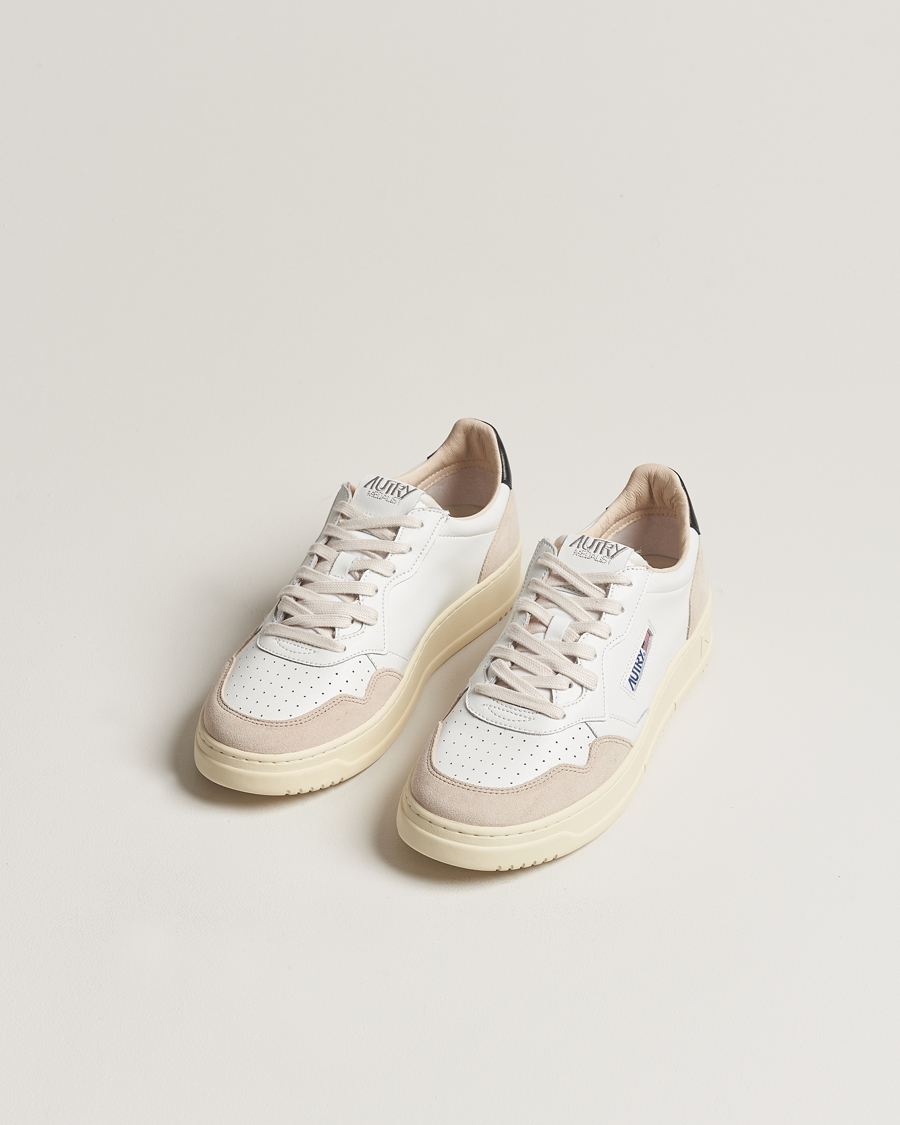 Uomini | Sneakers basse | Autry | Medalist Low Leather/Suede Sneaker White/Black