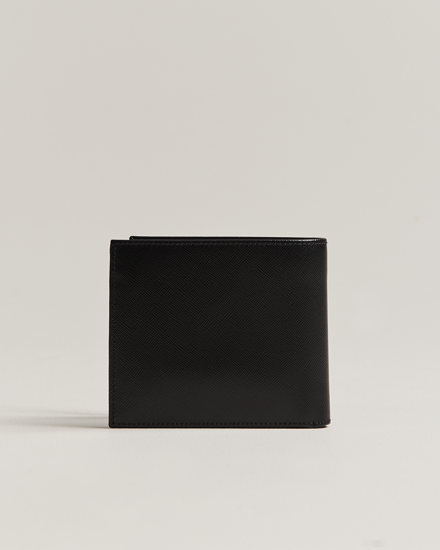 Uomini | Portafogli | Kiton | Saffiano Leather Wallet Black