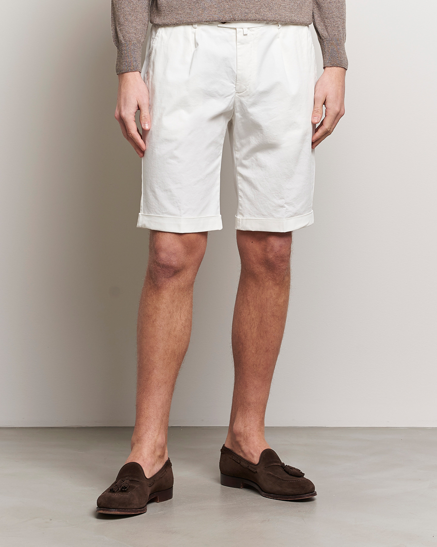 Uomini | Briglia 1949 | Briglia 1949 | Pleated Cotton Shorts White