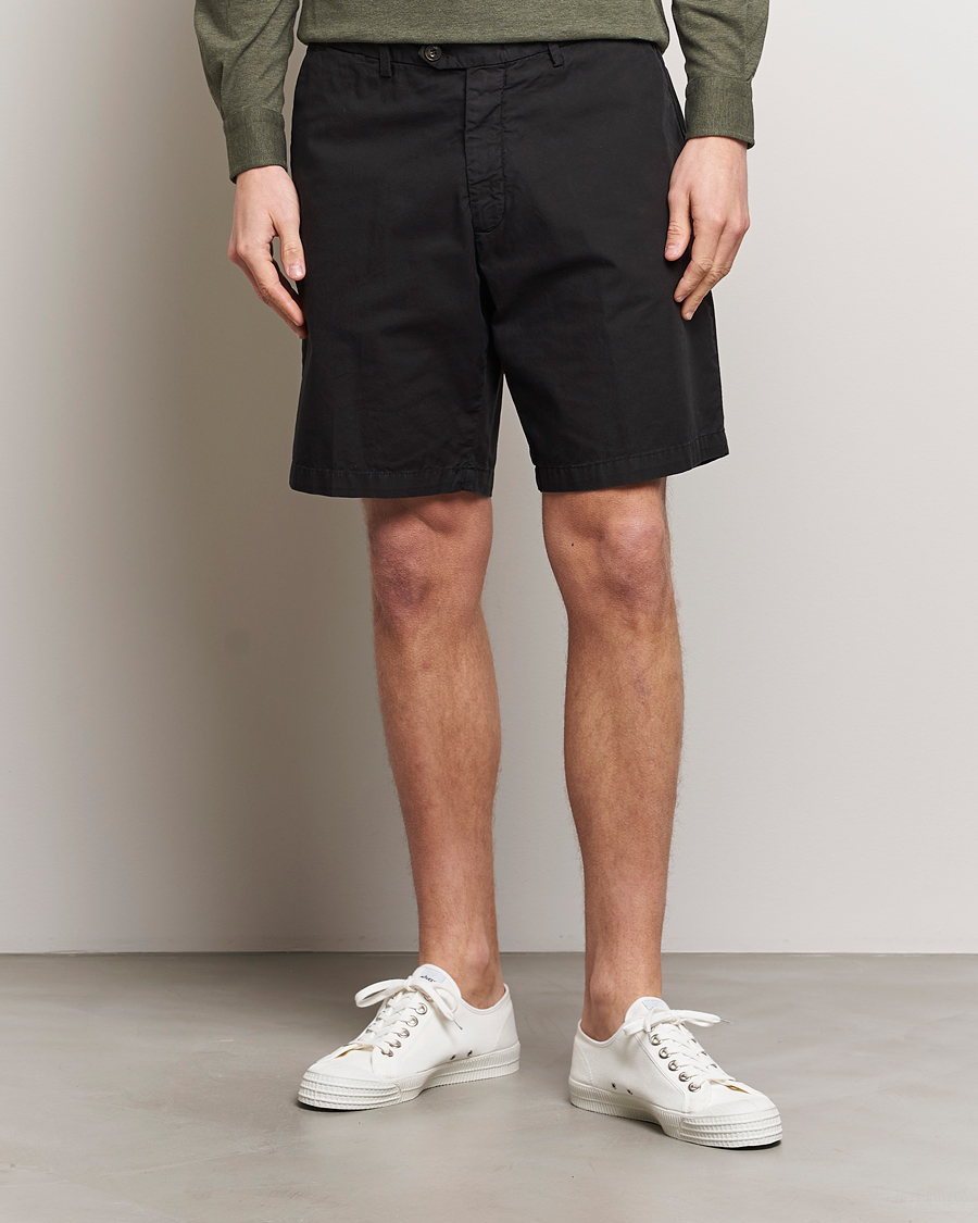 Uomini | 40% di sconto | Briglia 1949 | Easy Fit Cotton Shorts Black