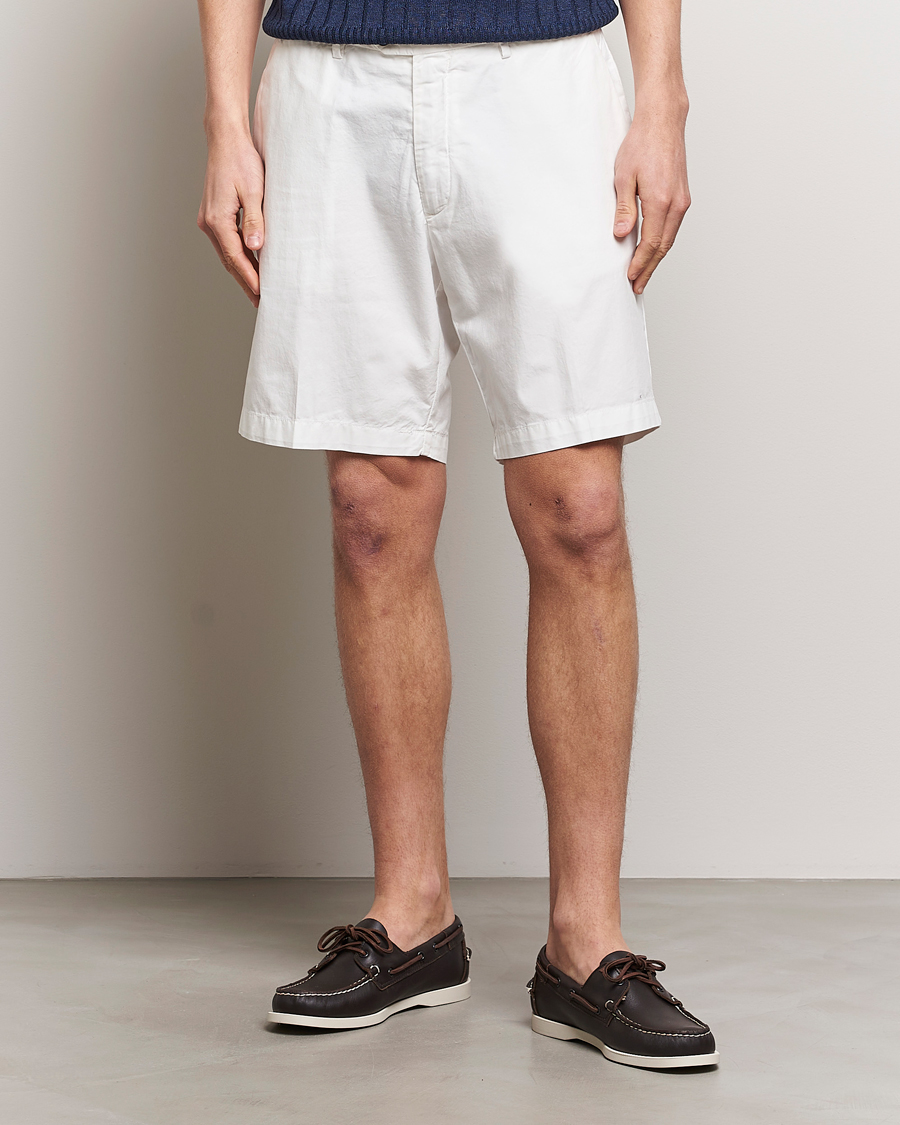 Uomini | 50% di sconto | Briglia 1949 | Easy Fit Cotton Shorts White